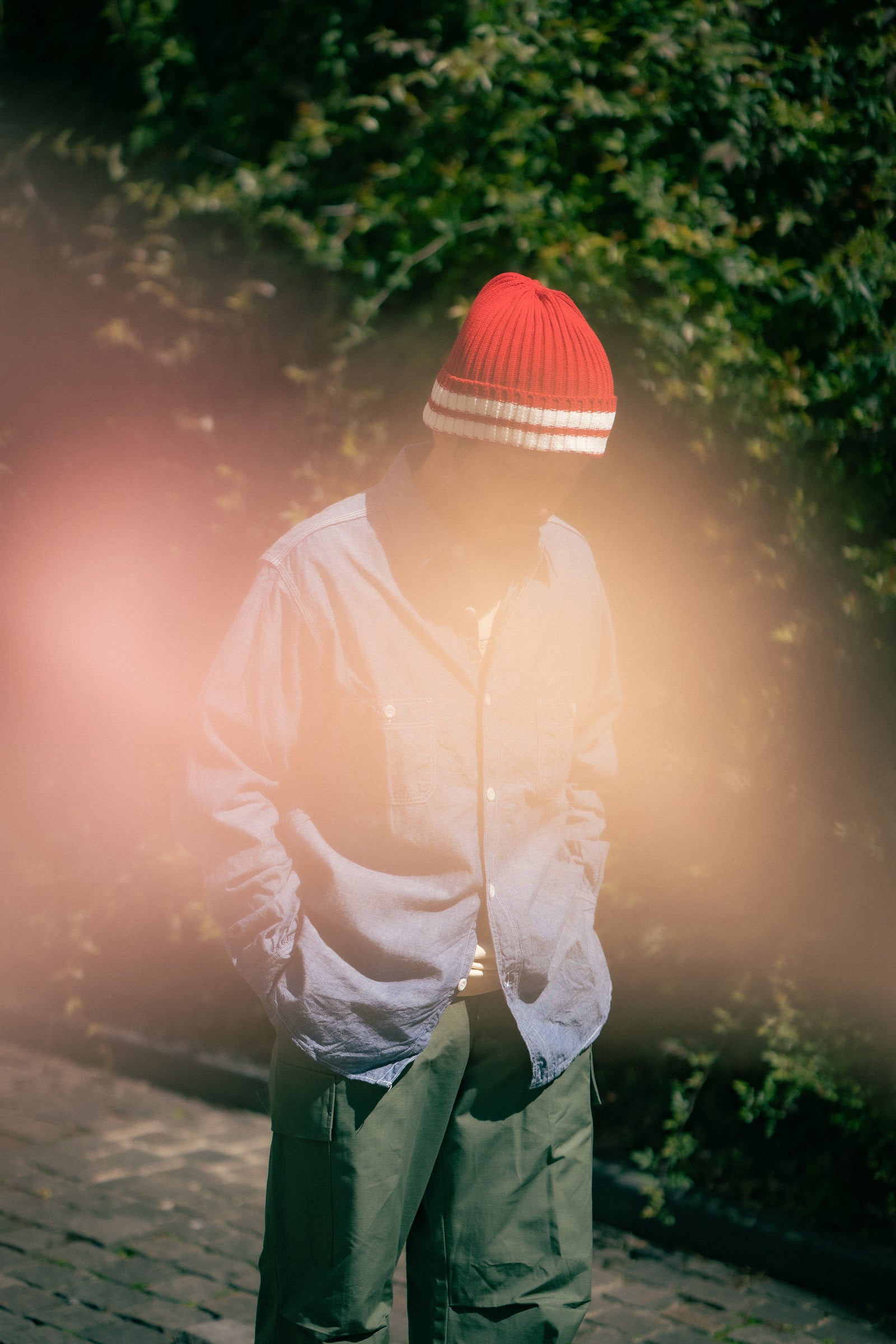STRIPED COTTON KNIT CAP Gallery Image 2