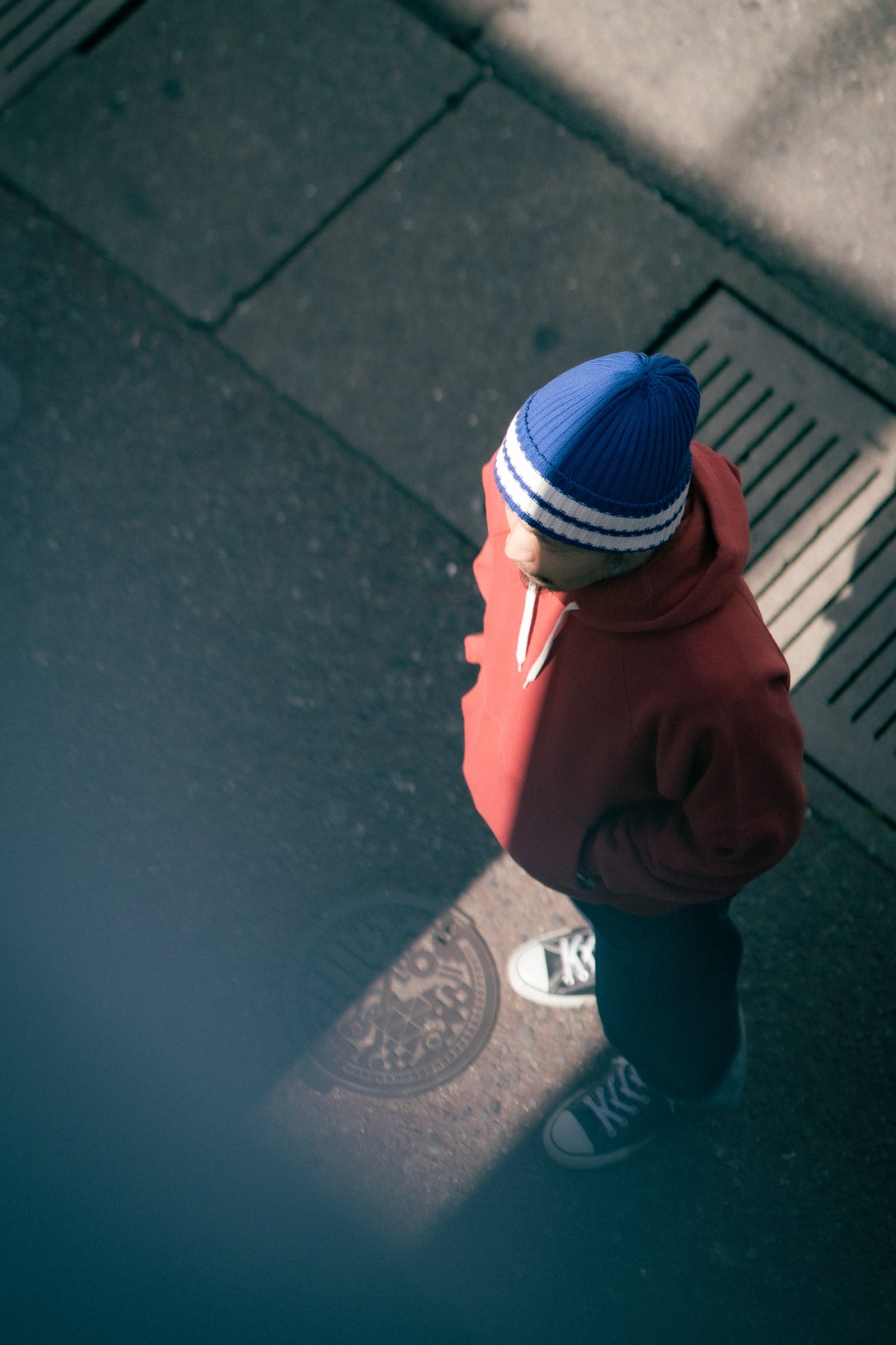 STRIPED COTTON KNIT CAP Gallery Image 3