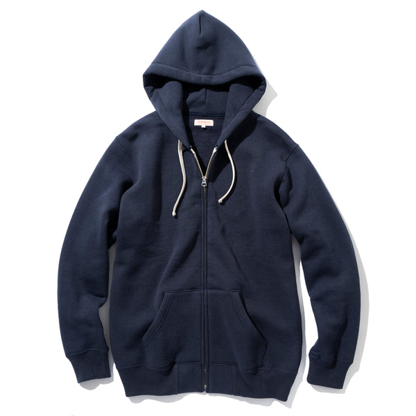 10 oz. LOOPWHEEL F/Z PARKA NAVY – The Real McCoy's