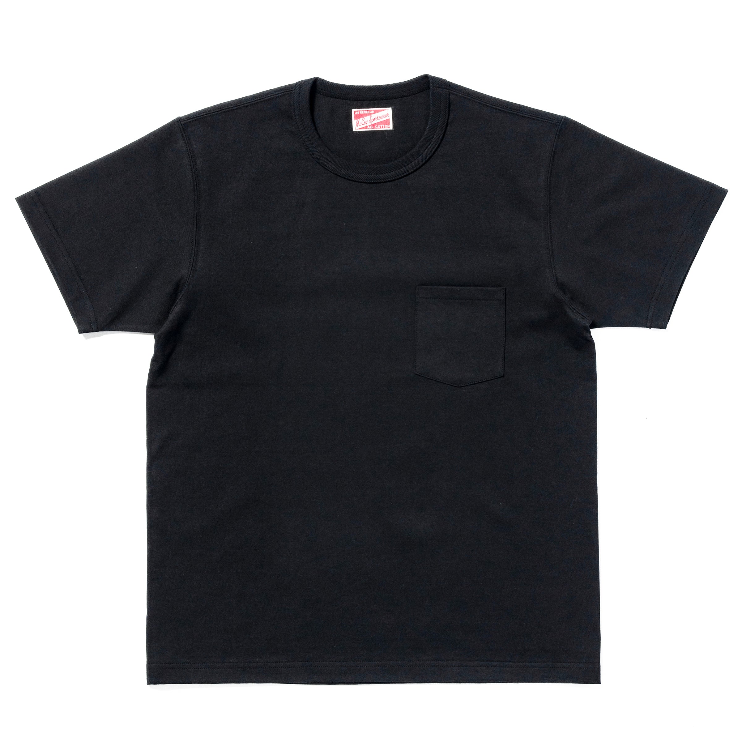 POCKET TEE - BLACK – The Real McCoy's