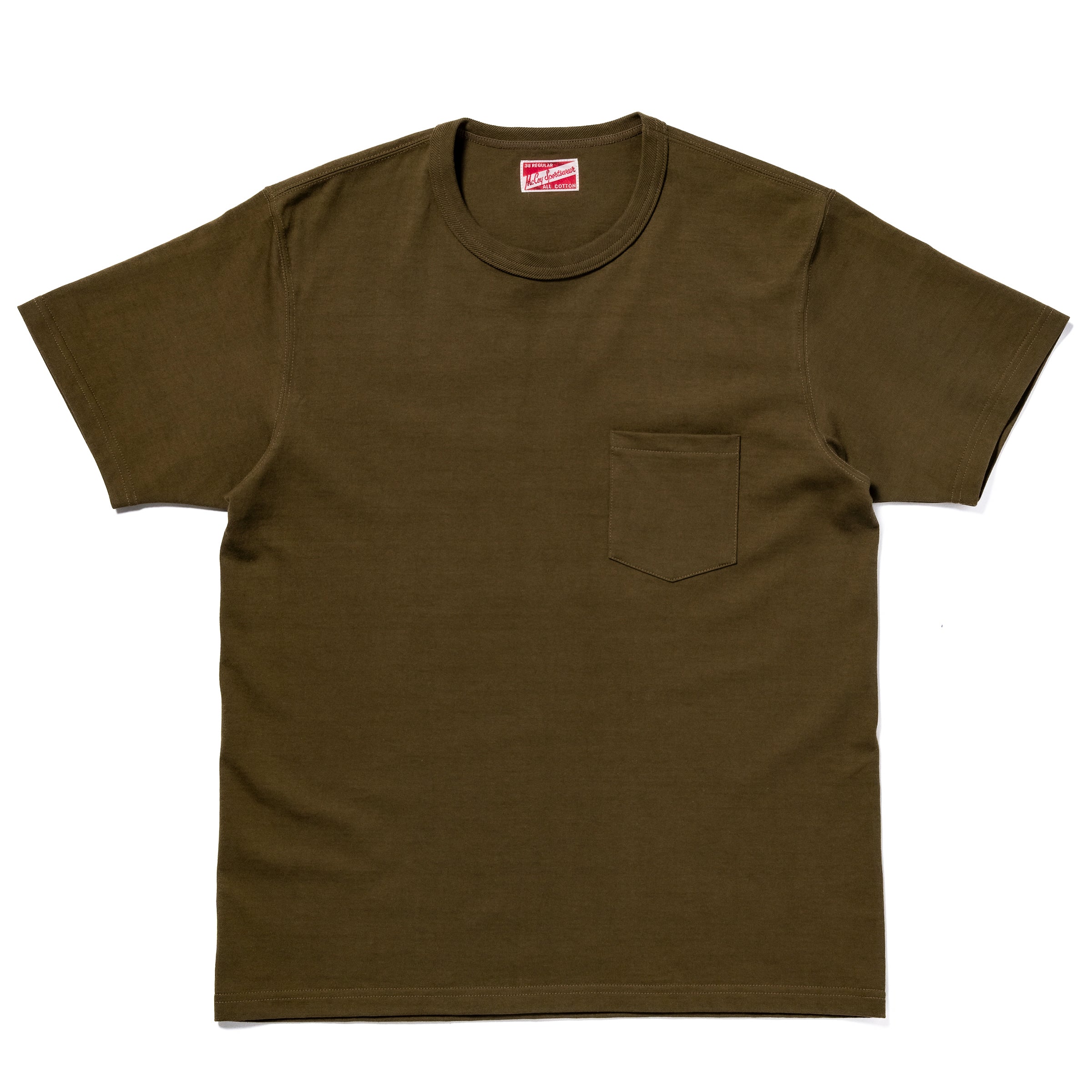 POCKET TEE - OLIVE – The Real McCoy's