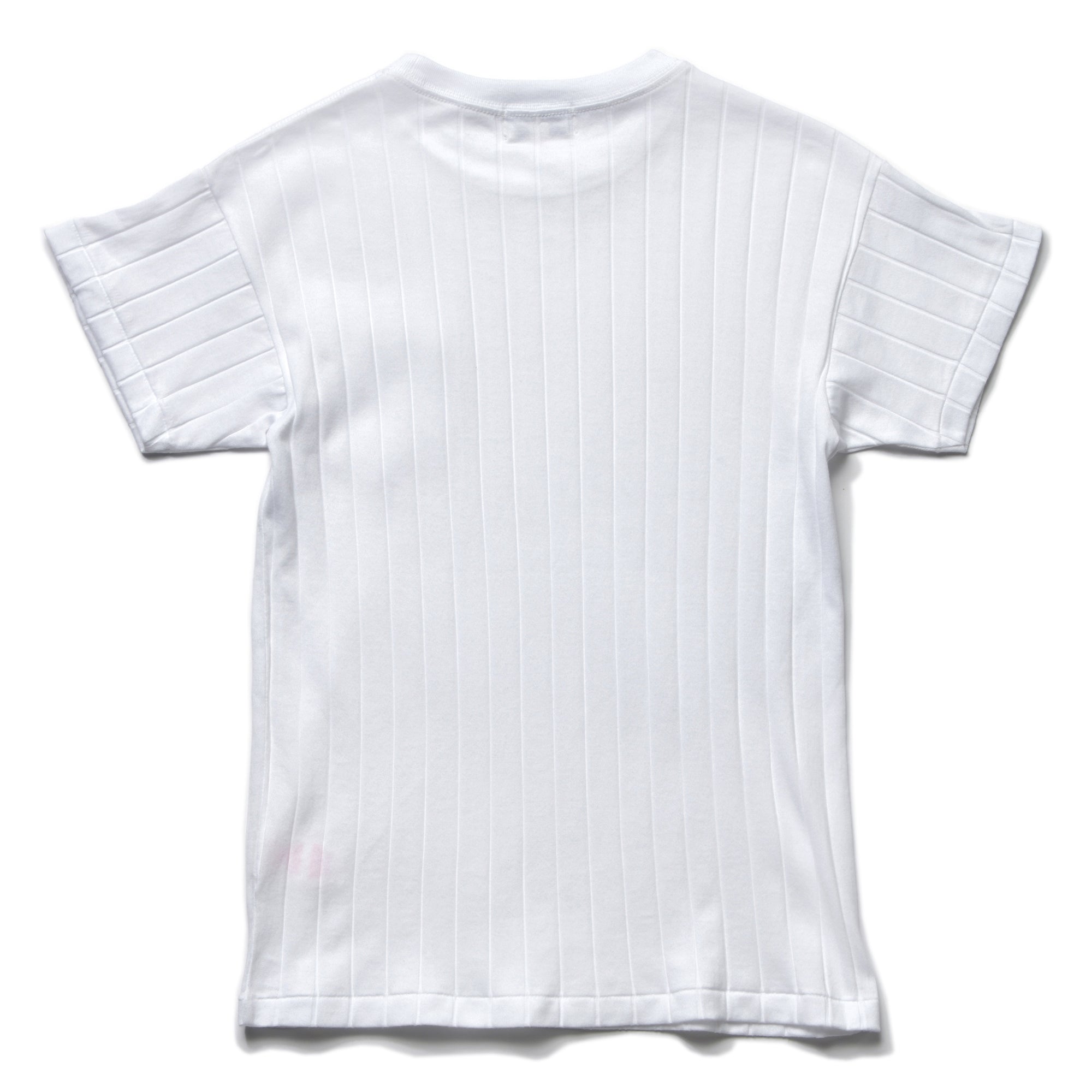 COTTON RIBBED POCKET TEE