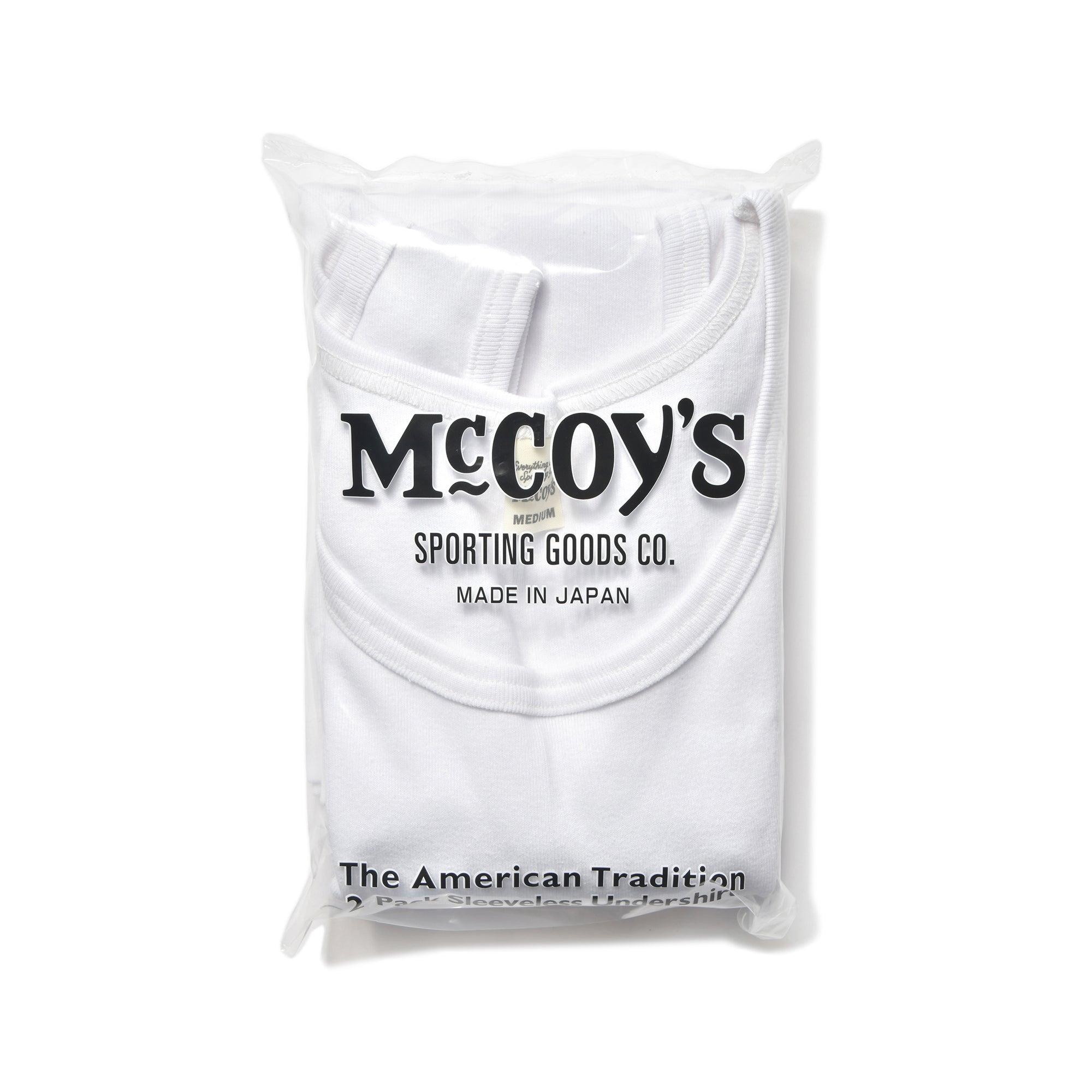 McCOY'S 2pcs PACK UNDERSHIRT
