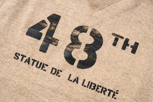 MILITARY PRINT SWEATSHIRT / STATUE de la LIBERTÉ