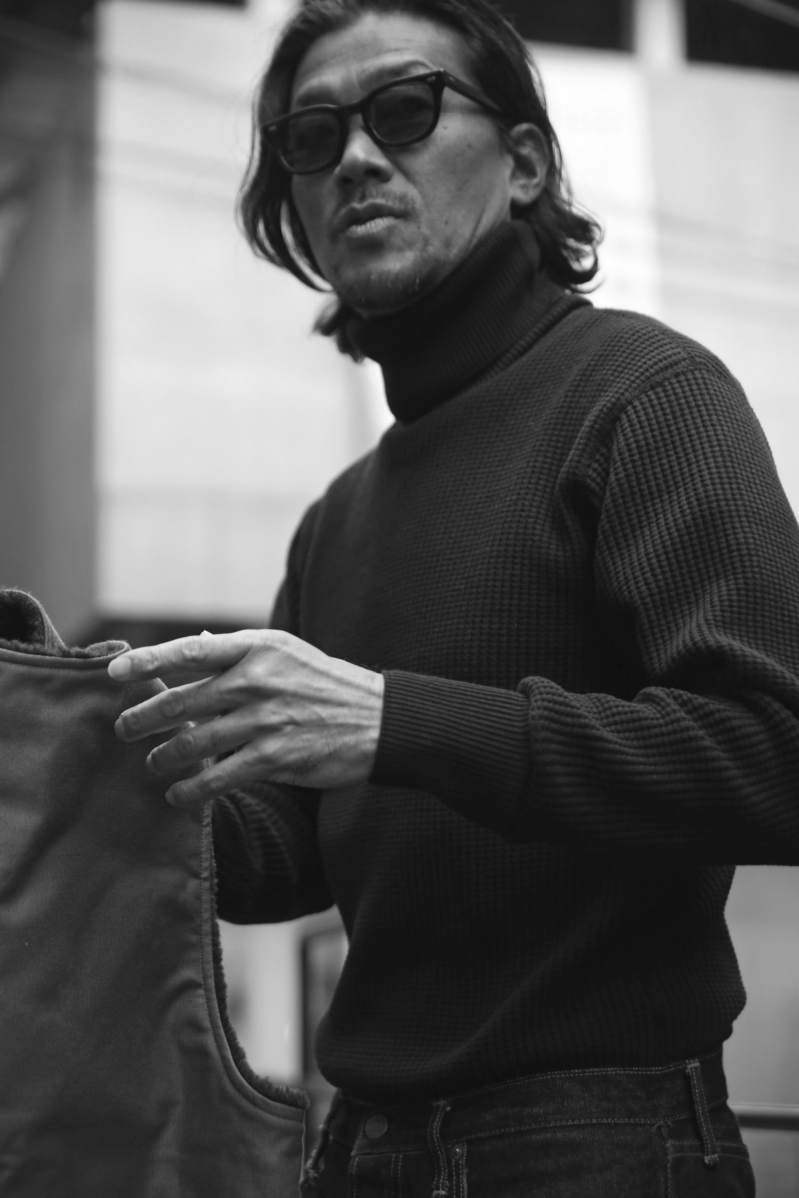 HIGH NECK THERMAL SHIRT Gallery Image 1