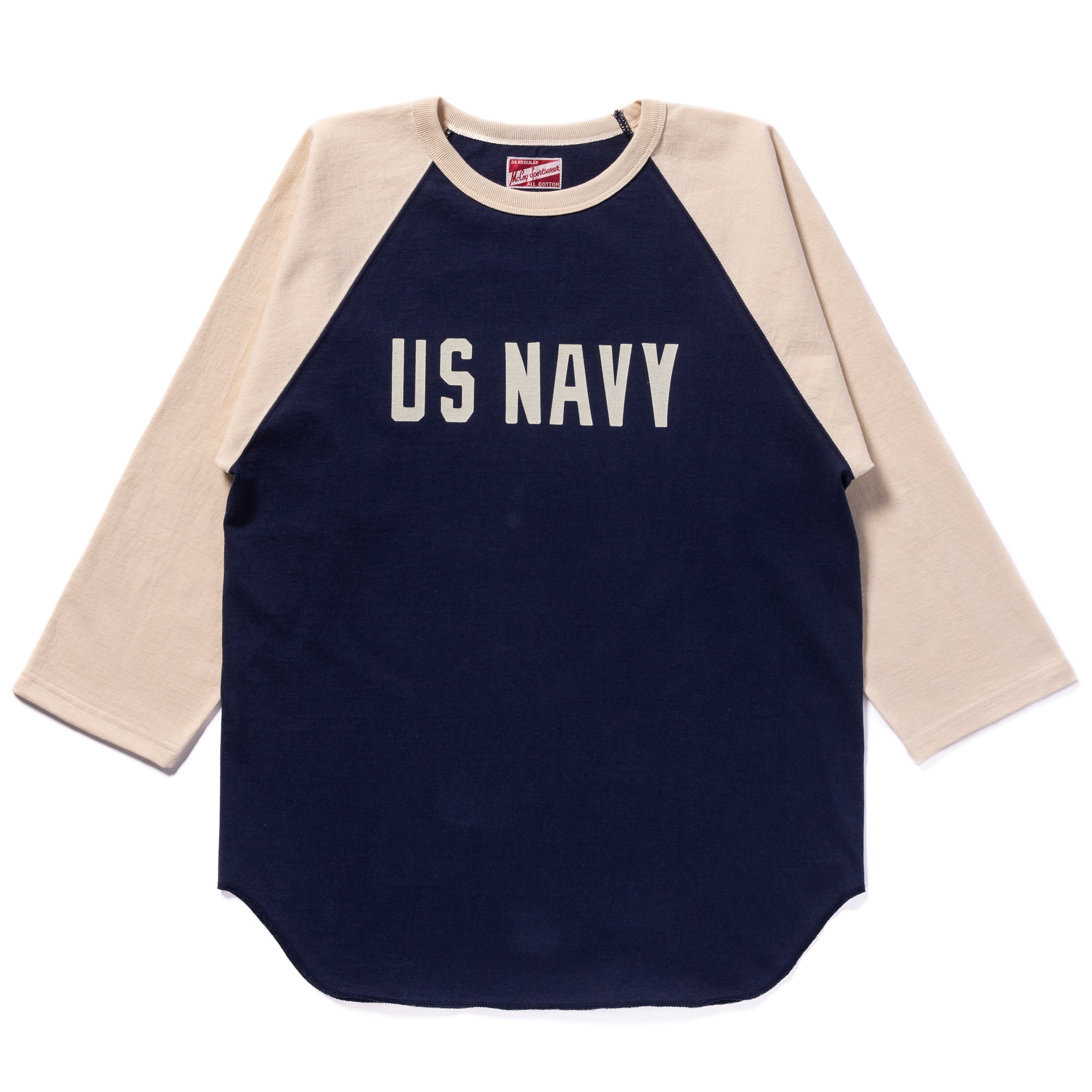 MILITARY BASEBALL TEE / NAVY
