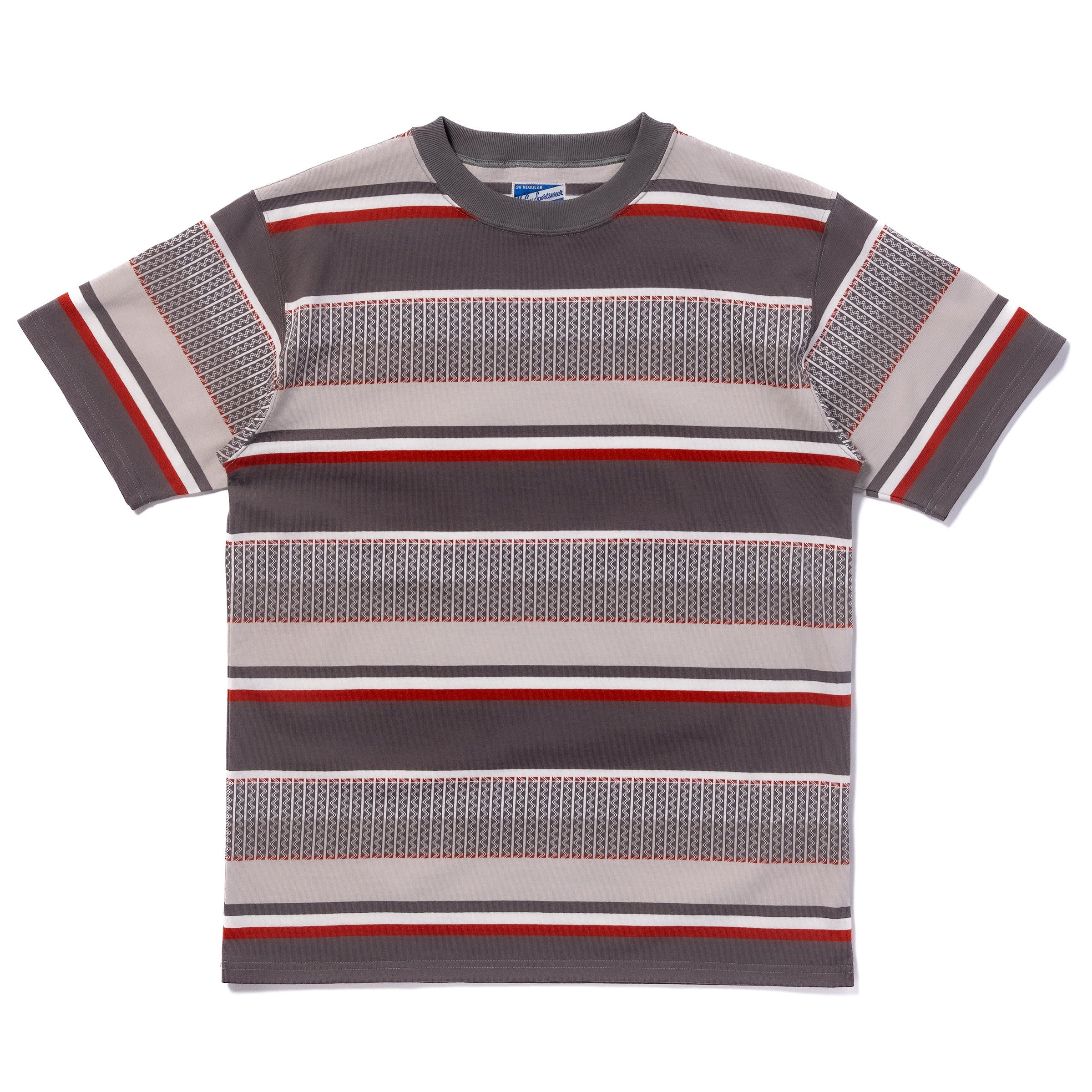 JACQUARD KNIT STRIPE TEE – The Real McCoy's