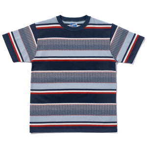 JACQUARD KNIT STRIPE TEE