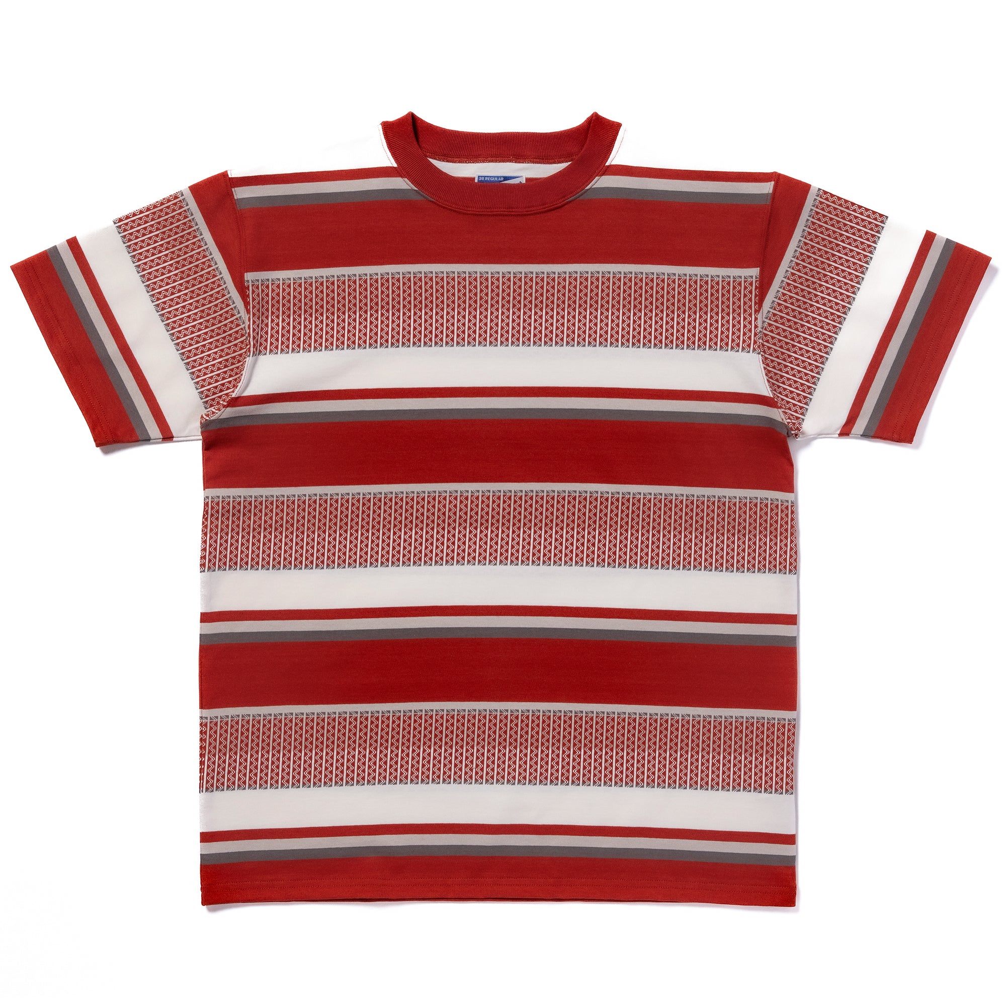 JACQUARD KNIT STRIPE TEE