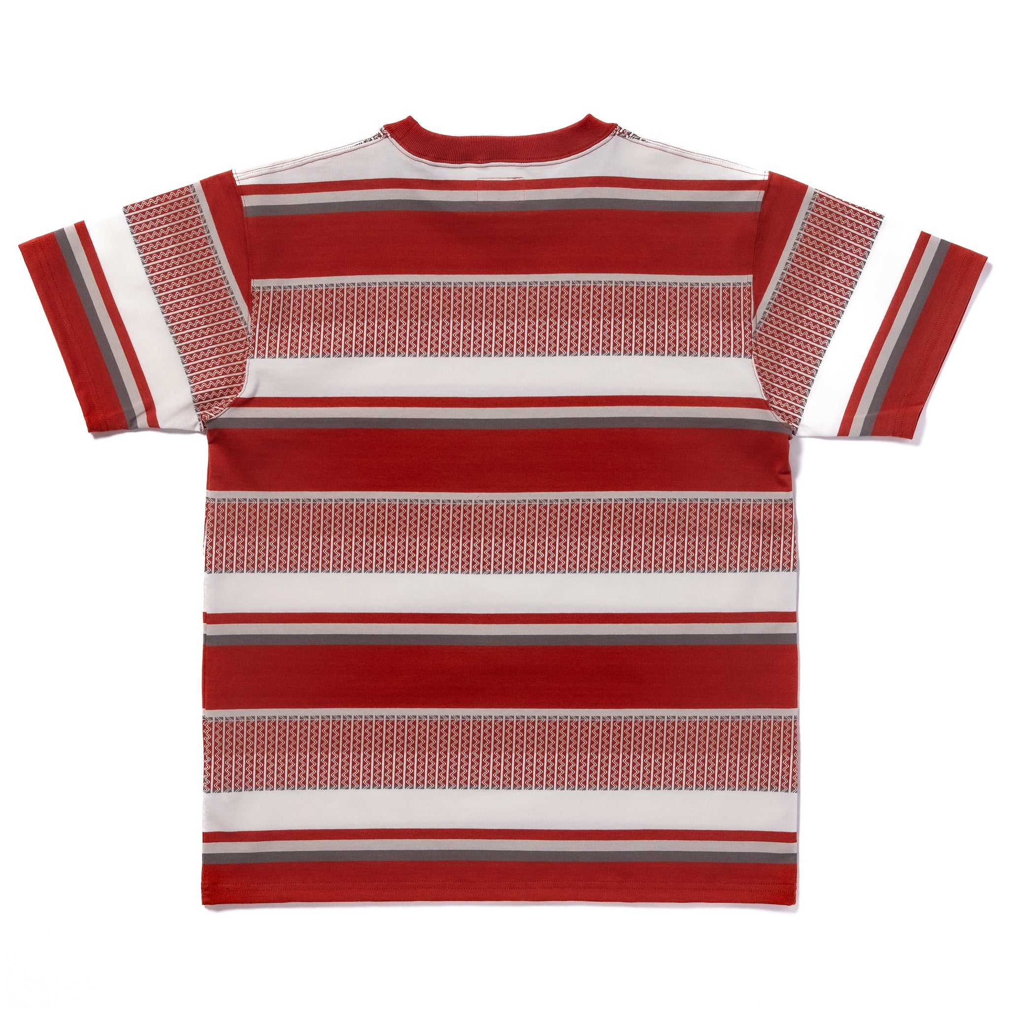 JACQUARD KNIT STRIPE TEE