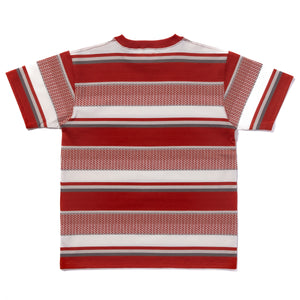 JACQUARD KNIT STRIPE TEE