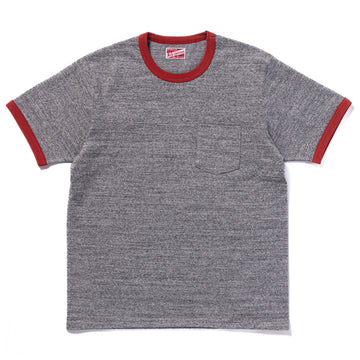 POCKET TEE / HEATHER GRAY, RINGER