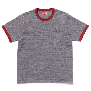 POCKET TEE / HEATHER GRAY, RINGER