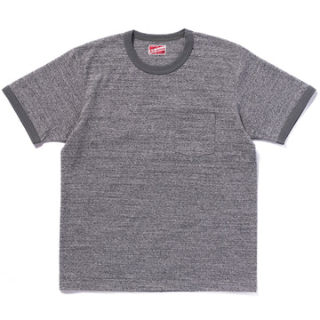 POCKET TEE / HEATHER GRAY, RINGER