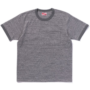 POCKET TEE / HEATHER GRAY, RINGER