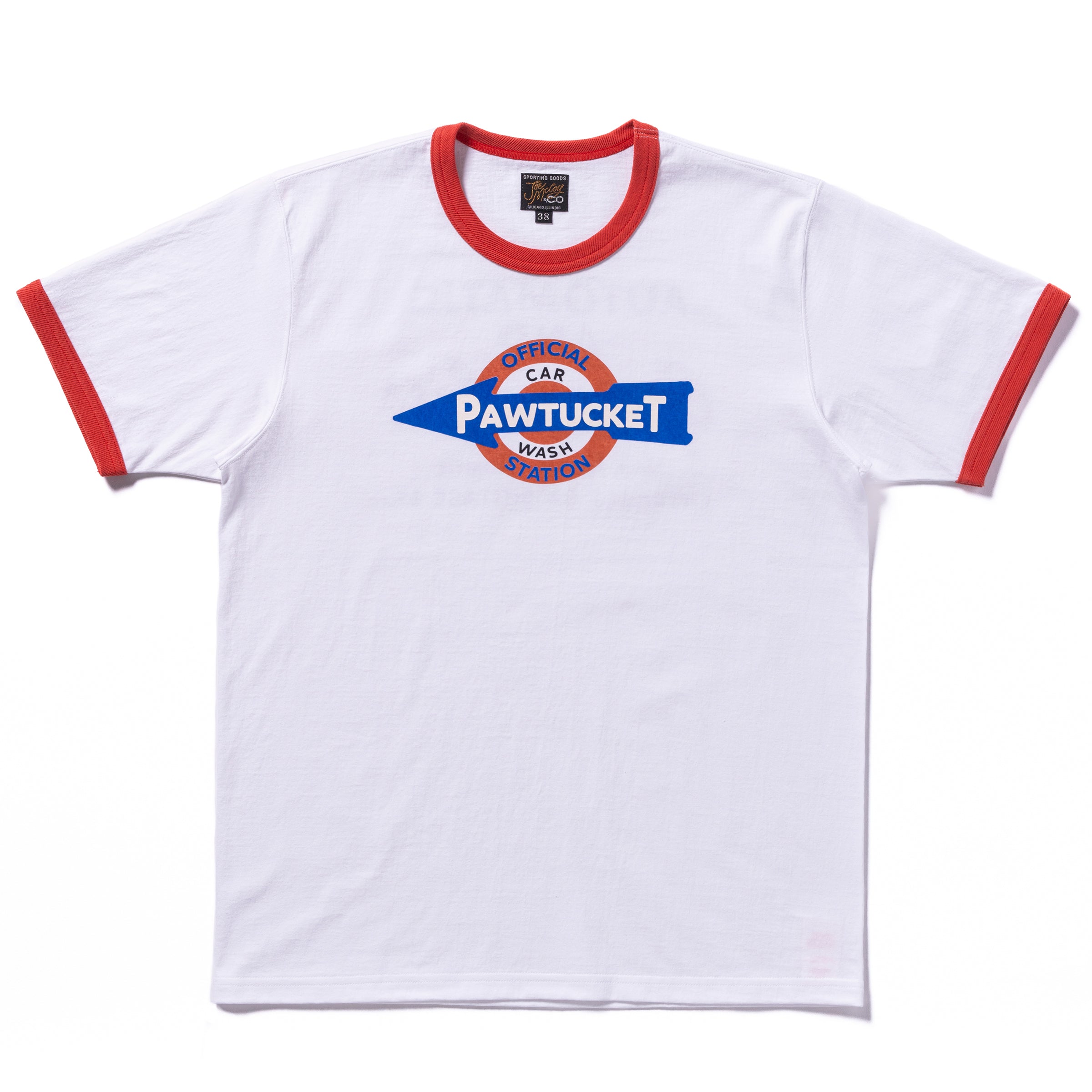 ジョーマッコイ PAWTUCKET CAR WASH WHxD.TEAL(XL) PAWTUCKET CAR WASH 