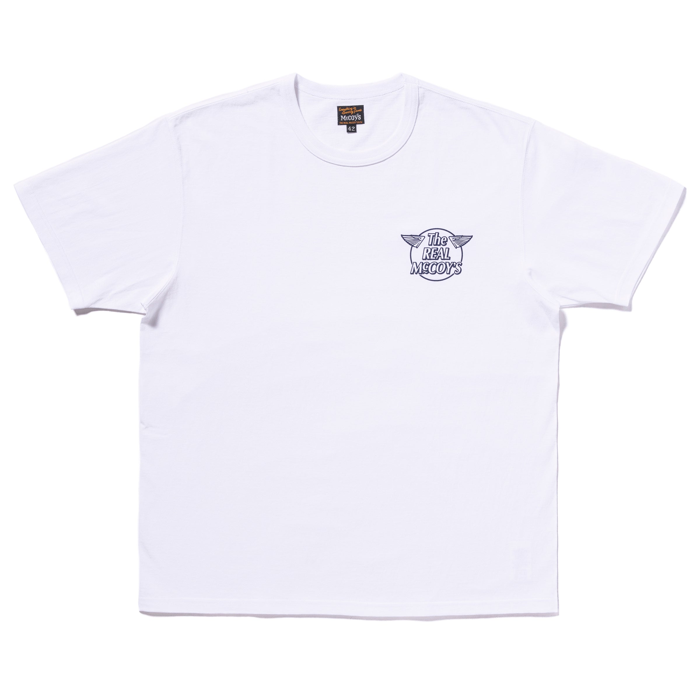 The REAL McCOY'S Tシャツ(ホワイト／Lサイズ) THE REAL McCOY'S LOGO TEE S/S 'WHITE LOGO' – The Real McCoy's