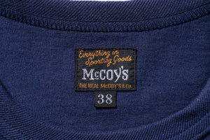 THE REAL McCOY'S LOGO TEE L/S ‘WHITE LOGO’