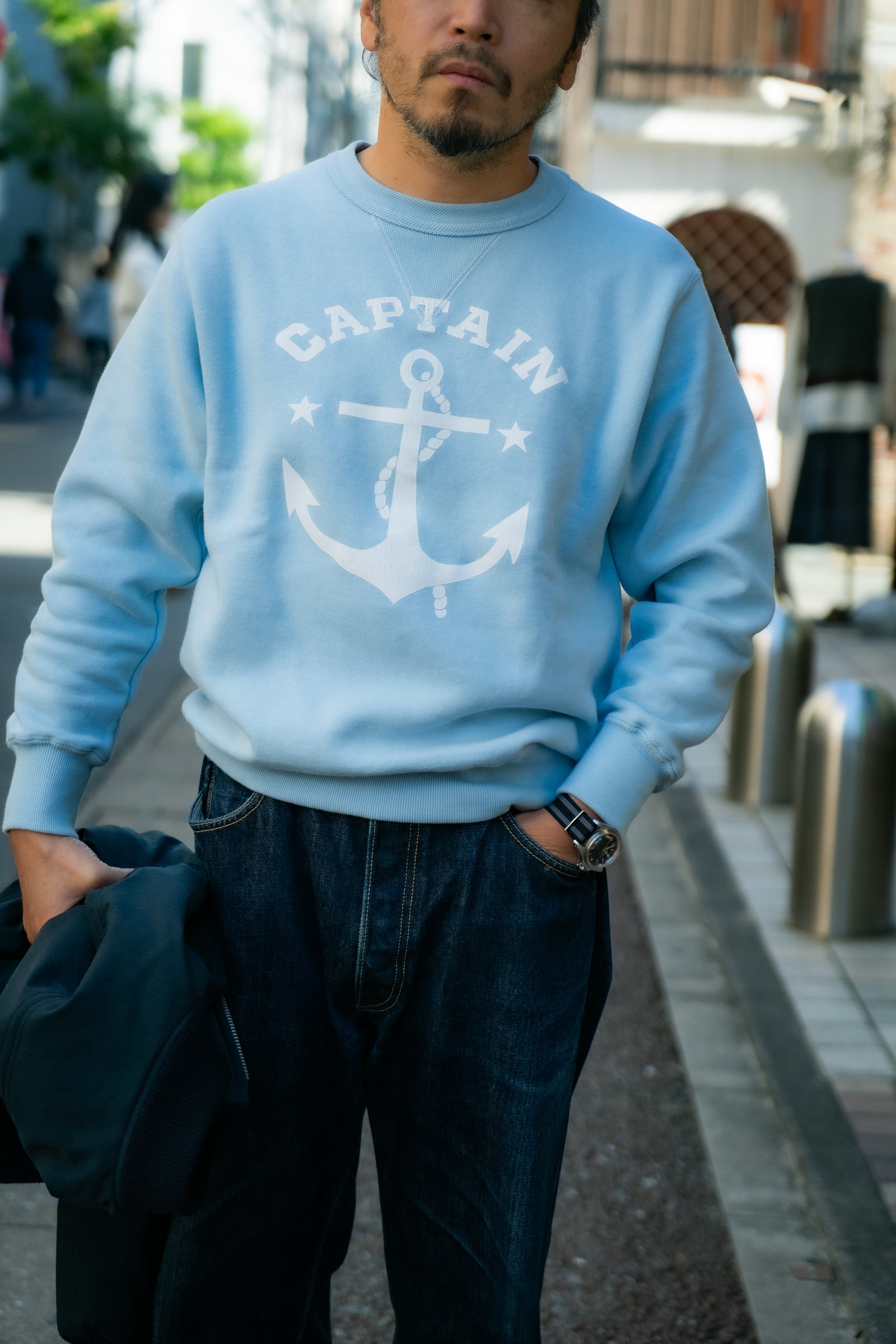 MILITARY PRINT SWEATSHIRT / CAPTAIN Gallery Image 1