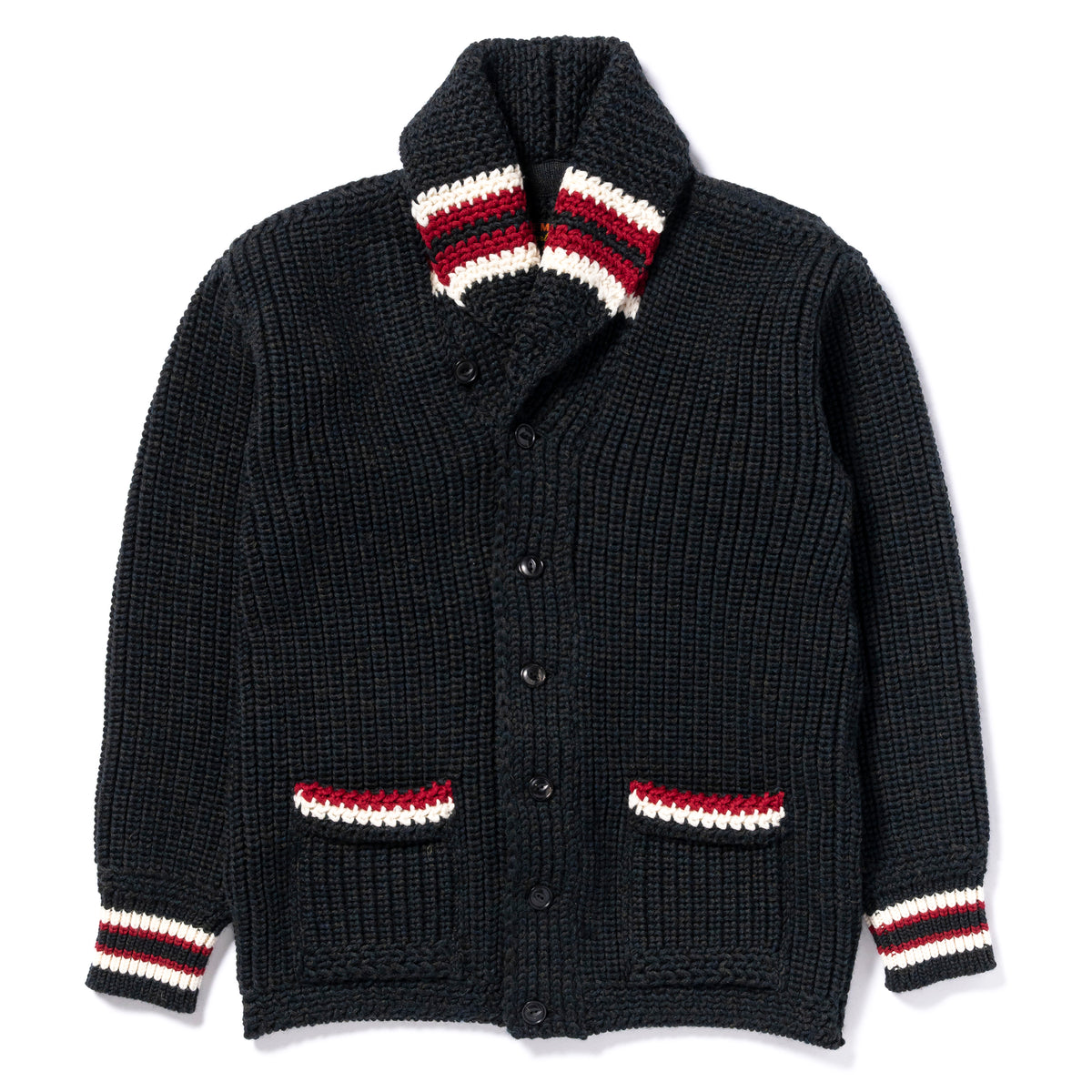 STRIPED SHAWL COLLAR CARDIGAN – The Real McCoy