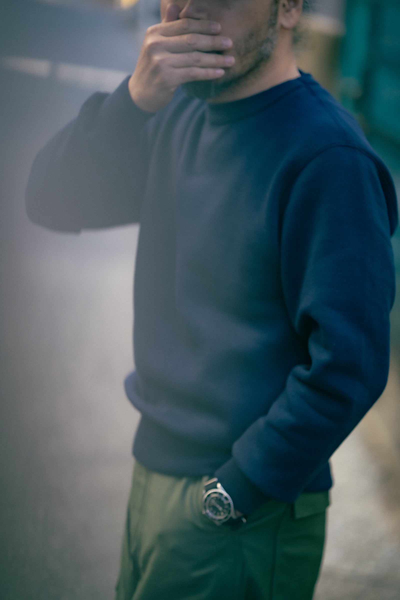 10 OZ. LOOPWHEEL CREWNECK SWEATSHIRT Gallery Image 3