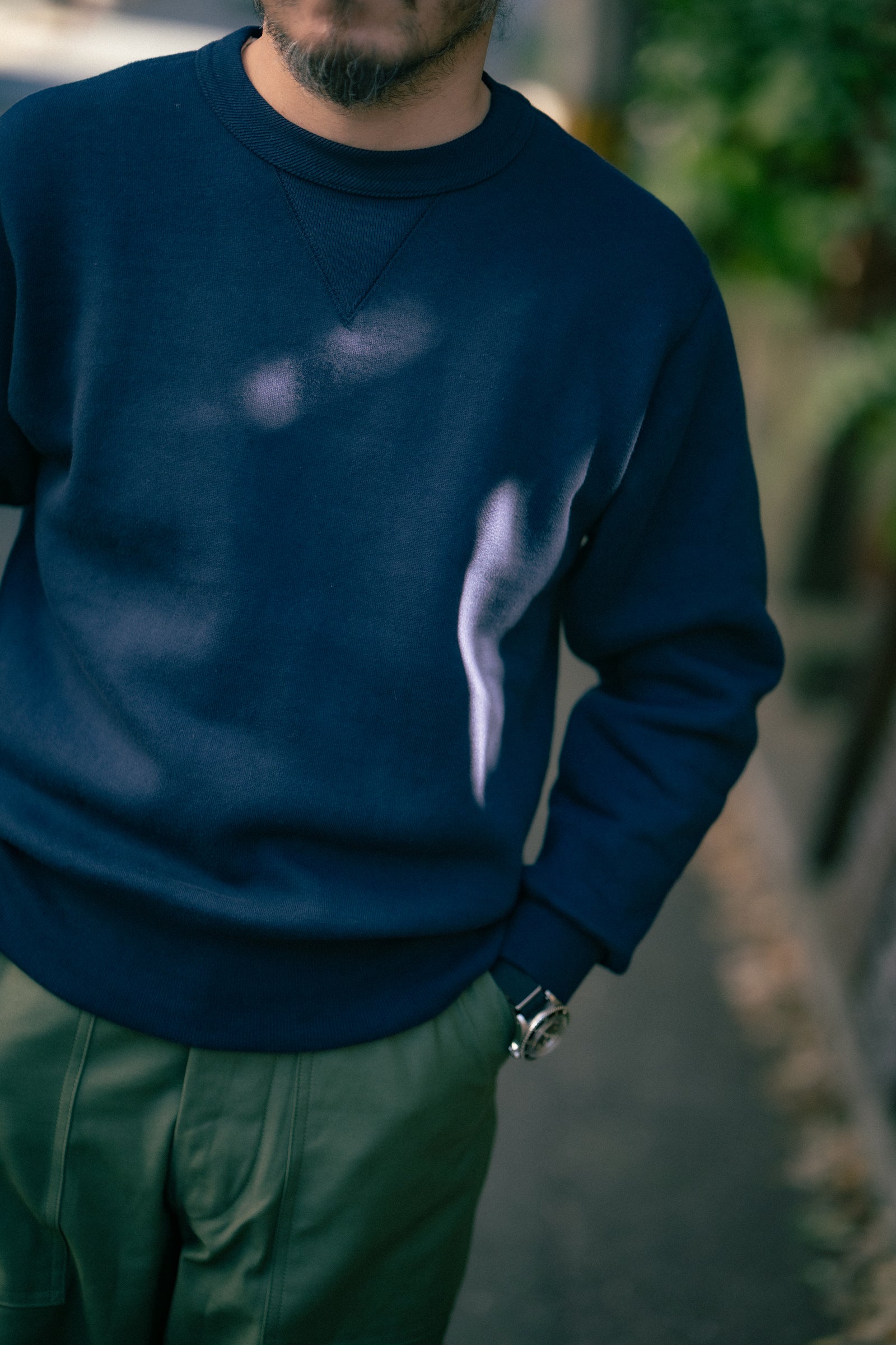 10 OZ. LOOPWHEEL CREWNECK SWEATSHIRT Gallery Image 2