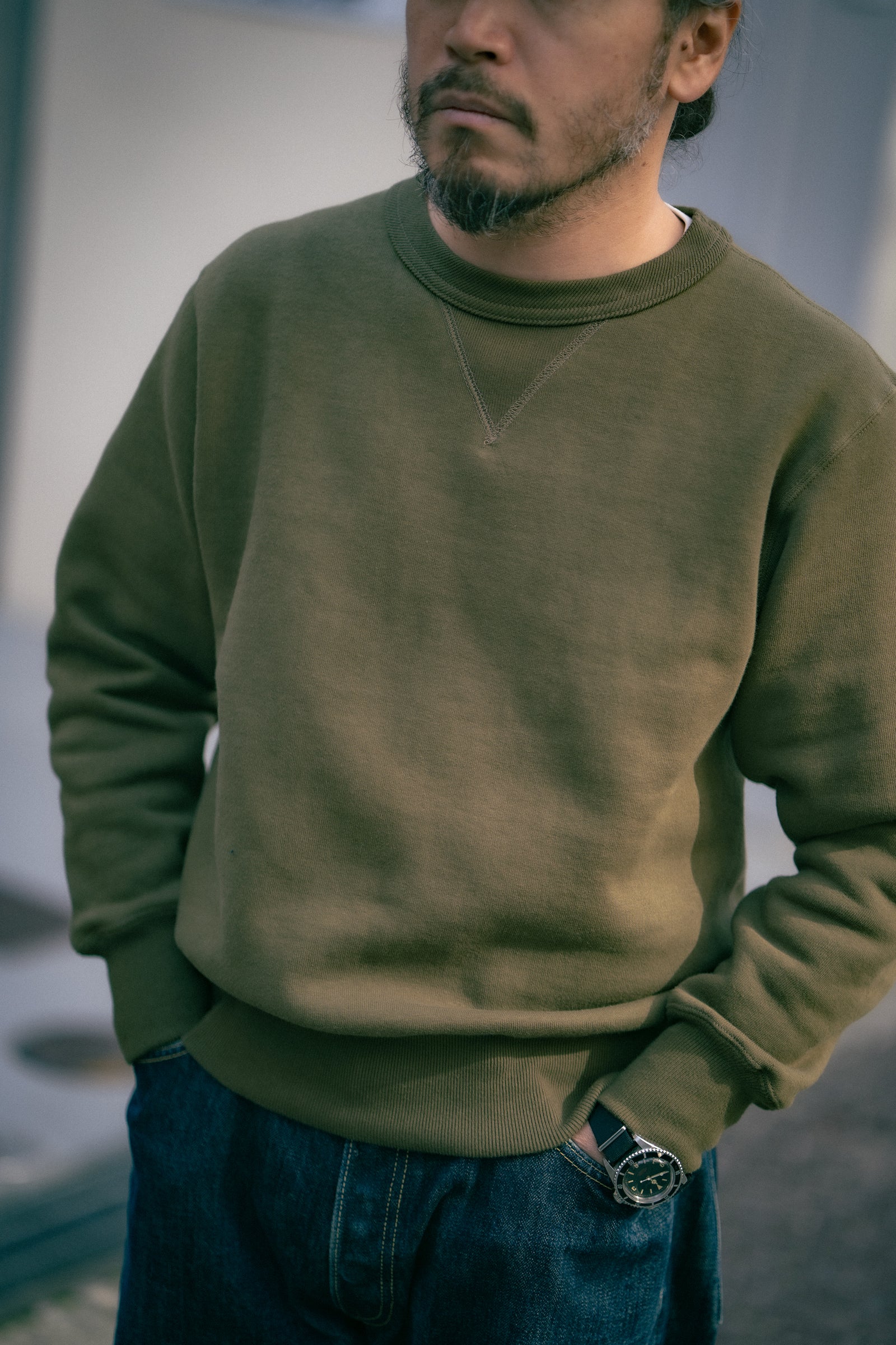 10 OZ. LOOPWHEEL CREWNECK SWEATSHIRT Gallery Image 1