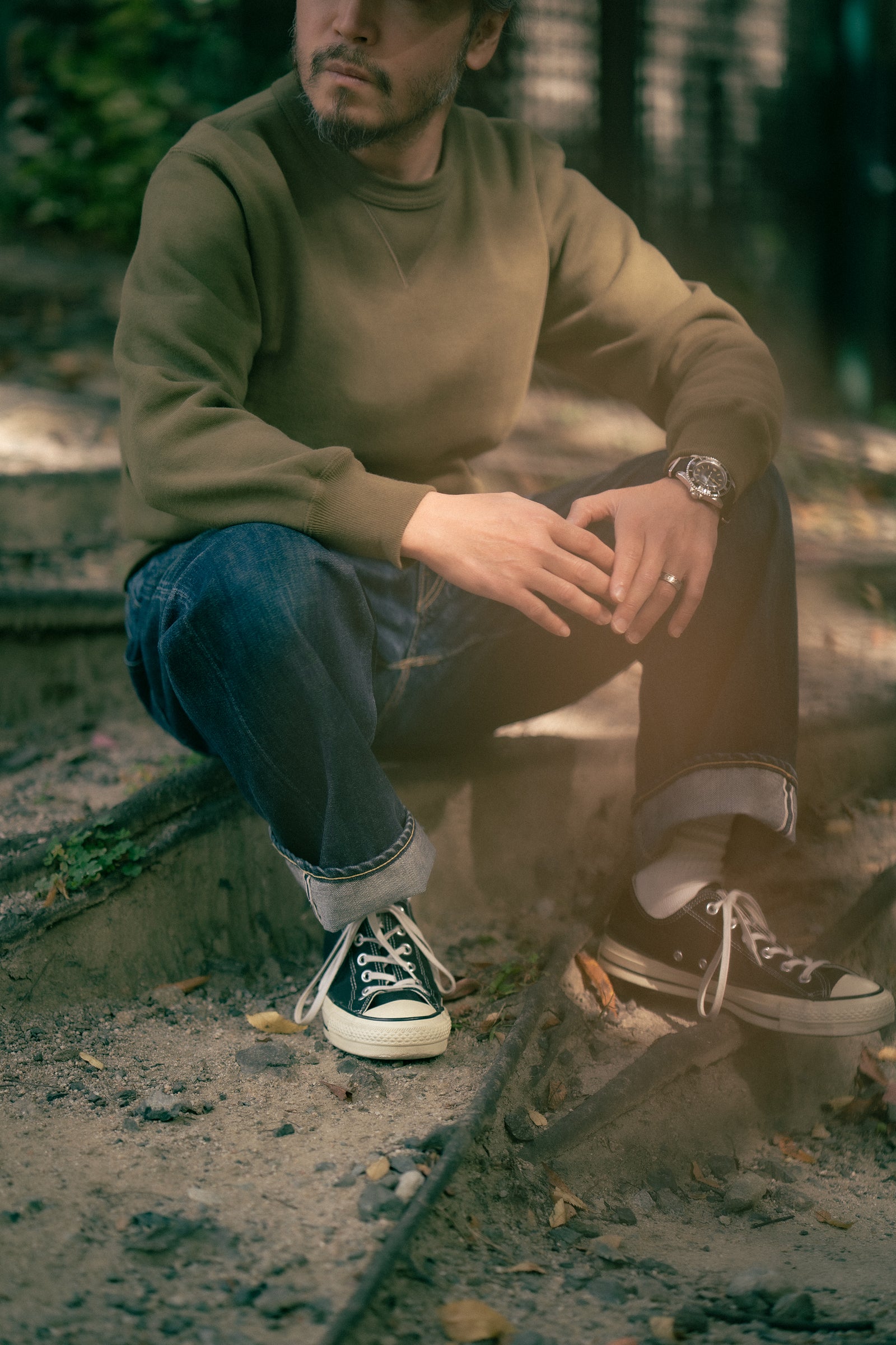 10 OZ. LOOPWHEEL CREWNECK SWEATSHIRT Gallery Image 4