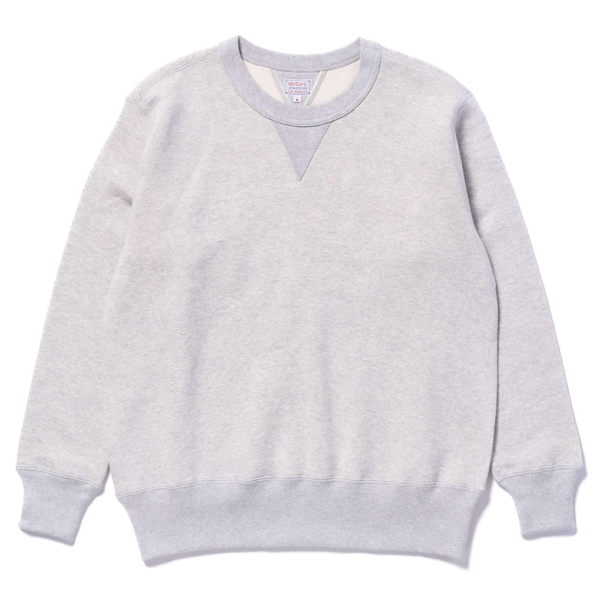 トップス everyone cotton crew neck sweat gray 10 OZ. LOOPWHEEL CREWNECK SWEATSHIRT – The Real McCoy's