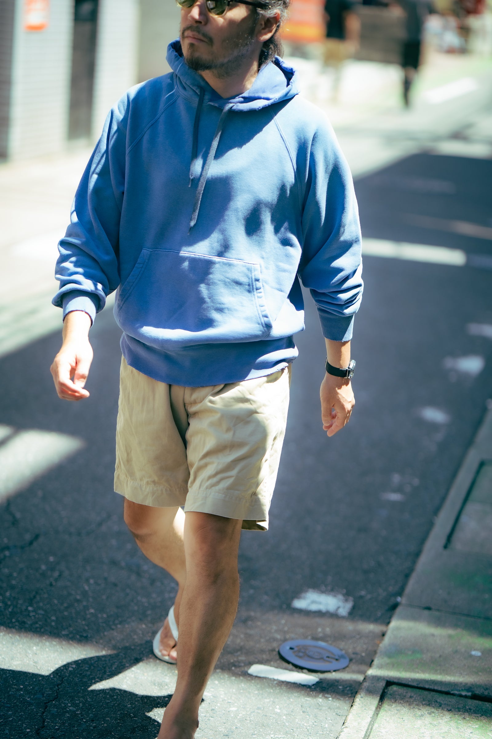 9 OZ. LOOPWHEEL RAGLAN HOODED SWEATSHIRT / FADED Gallery Image 1