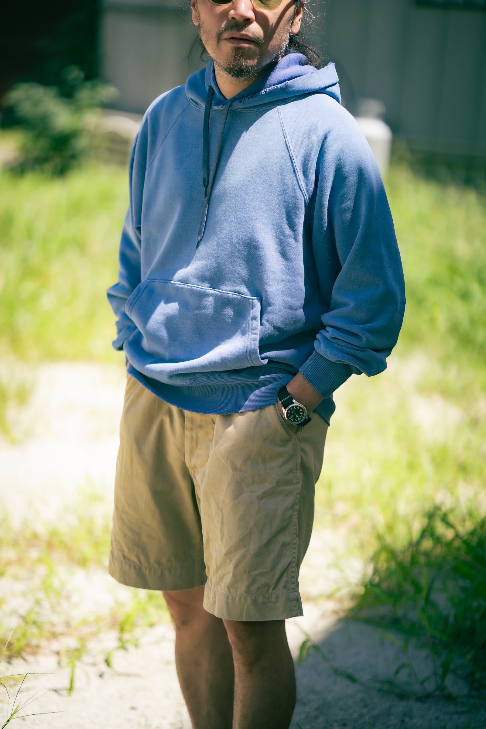 9 OZ. LOOPWHEEL RAGLAN HOODED SWEATSHIRT / FADED Gallery Image