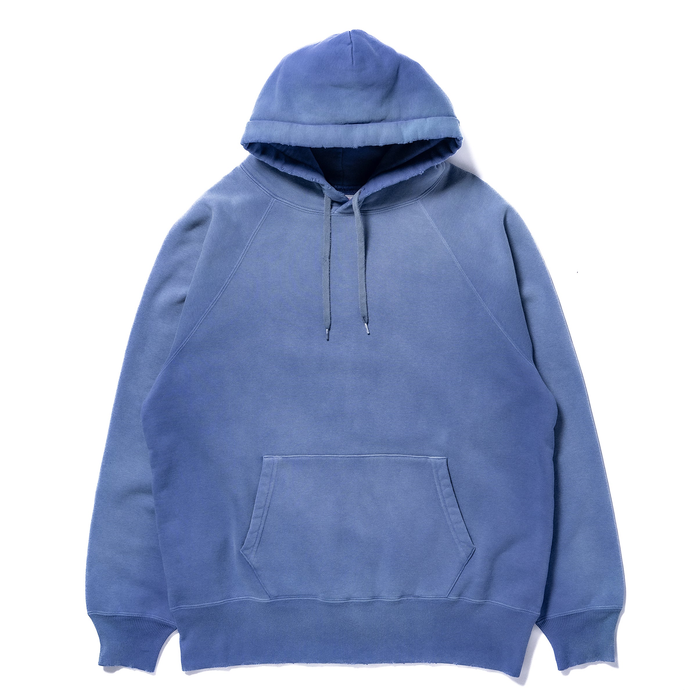 9 OZ. LOOPWHEEL RAGLAN HOODED SWEATSHIRT / FADED – The Real McCoy's