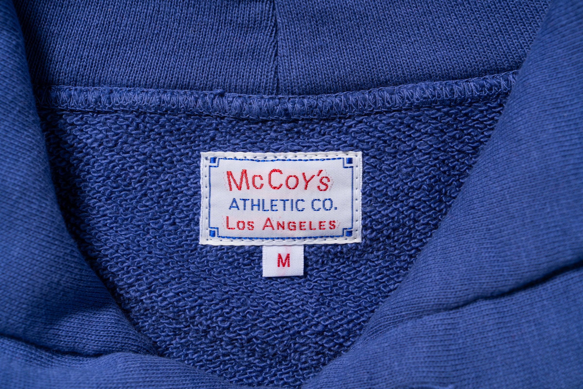 9 OZ. LOOPWHEEL RAGLAN HOODED SWEATSHIRT / FADED – The Real McCoy's