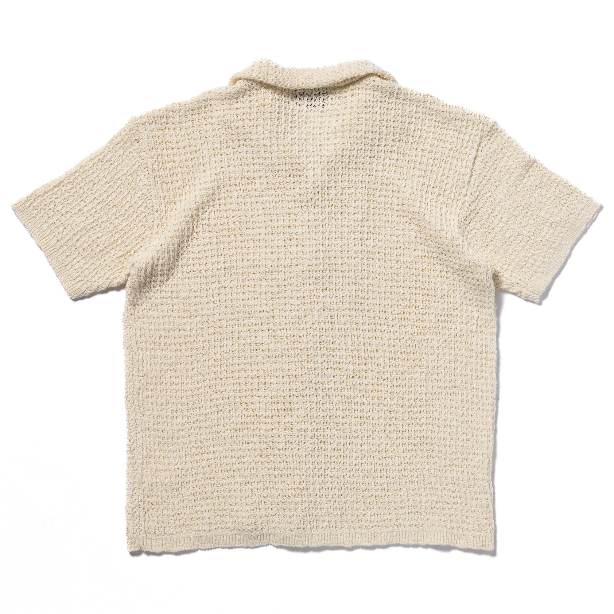 COTTON KNITTED BUTTON UP SHIRT