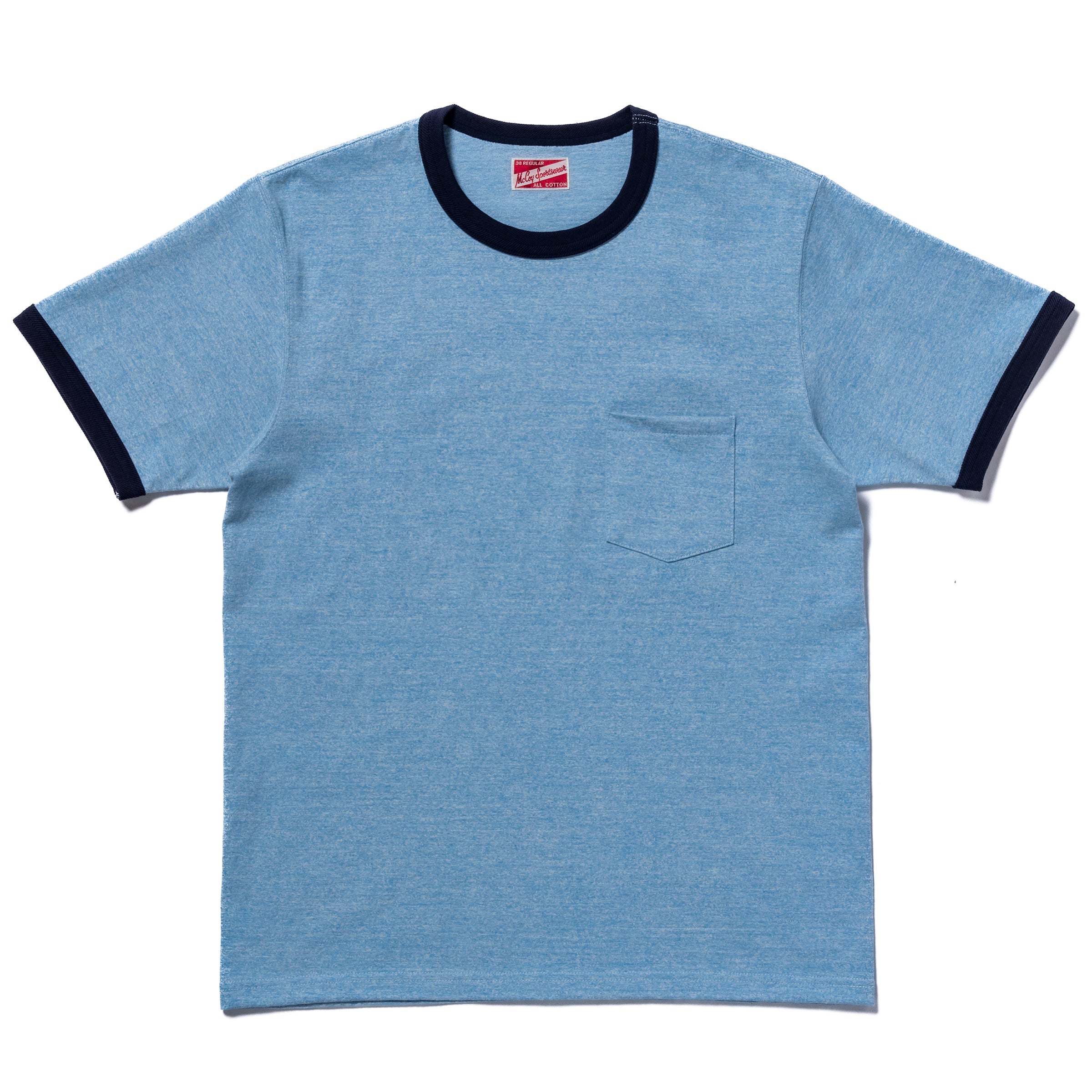 POCKET TEE / HEATHER COLOR, RINGER – The Real McCoy's