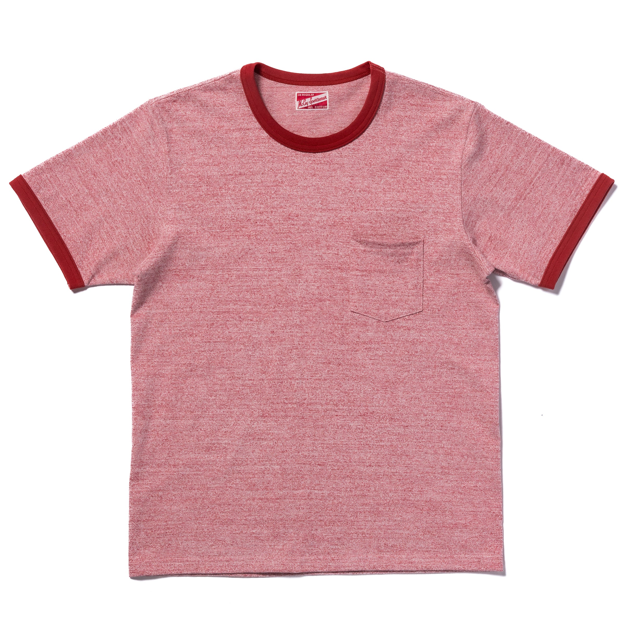 POCKET TEE / HEATHER COLOR, RINGER – The Real McCoy's