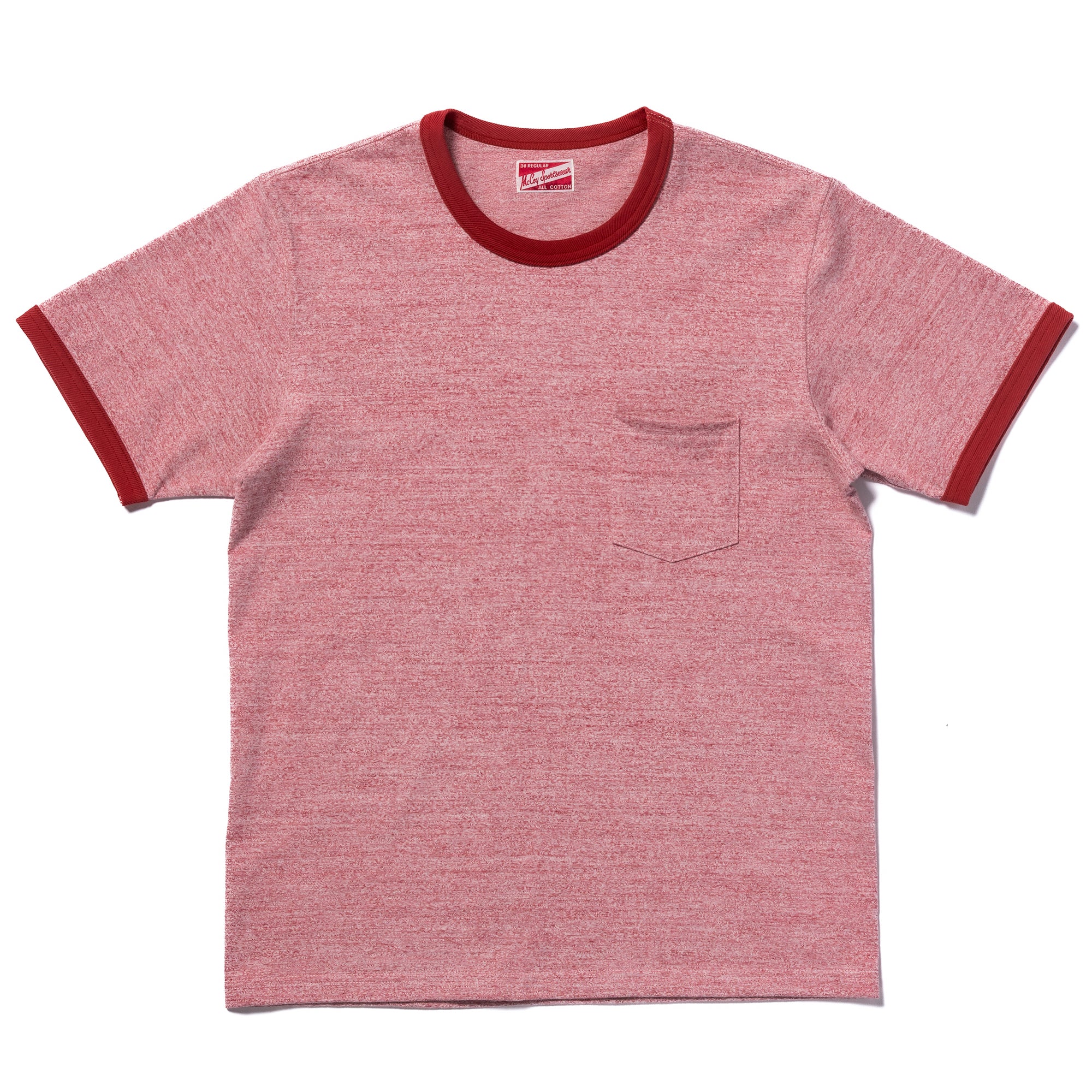 POCKET TEE / HEATHER COLOR, RINGER
