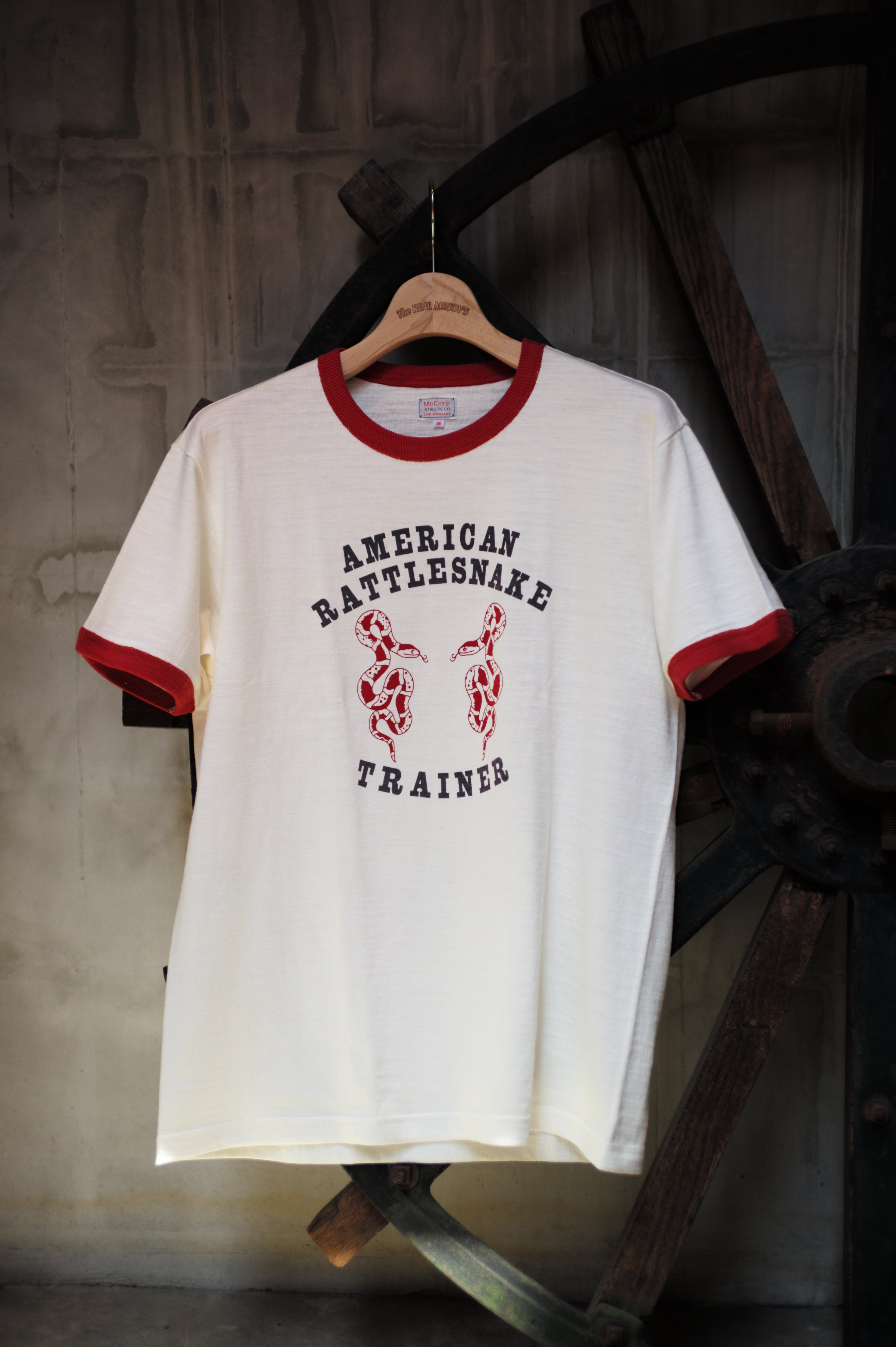 ジョーマッコイ TEE RATTLE SNAKE TRAINER (XL) ATHLETIC T-SHIRT / RATTLE SNAKE TRAINER – The Real McCoy's
