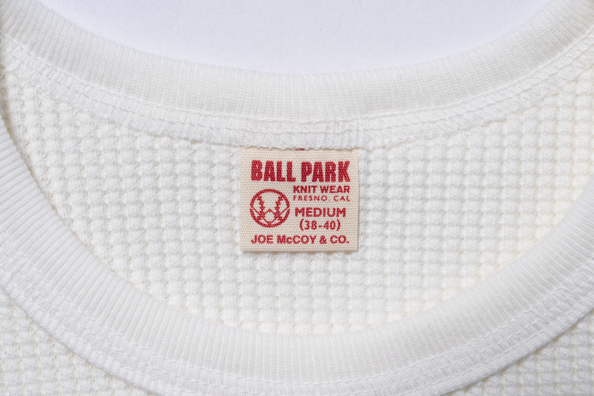 BALL PARK WAFFLE THERMAL SHIRT – The Real McCoy's