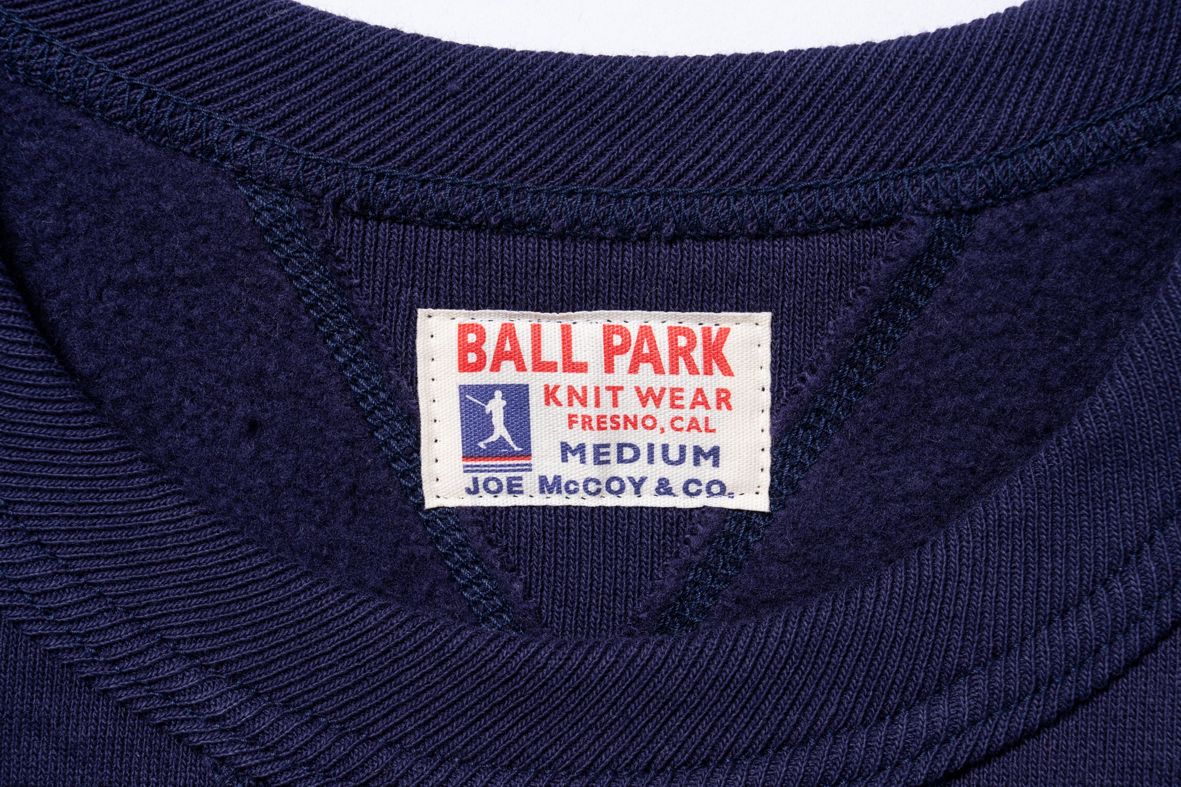 12 OZ. BALL PARK CREWNECK SWEATSHIRT – The Real McCoy's