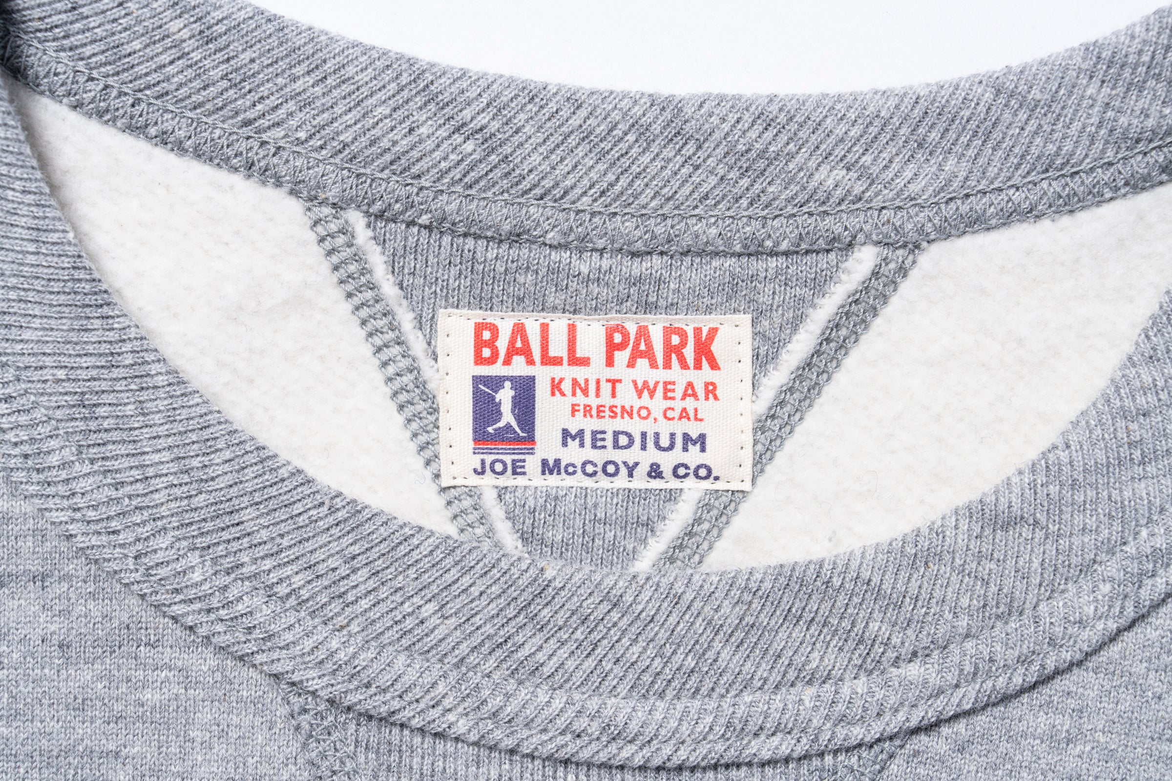 12 OZ. BALL PARK CREWNECK SWEATSHIRT – The Real McCoy's