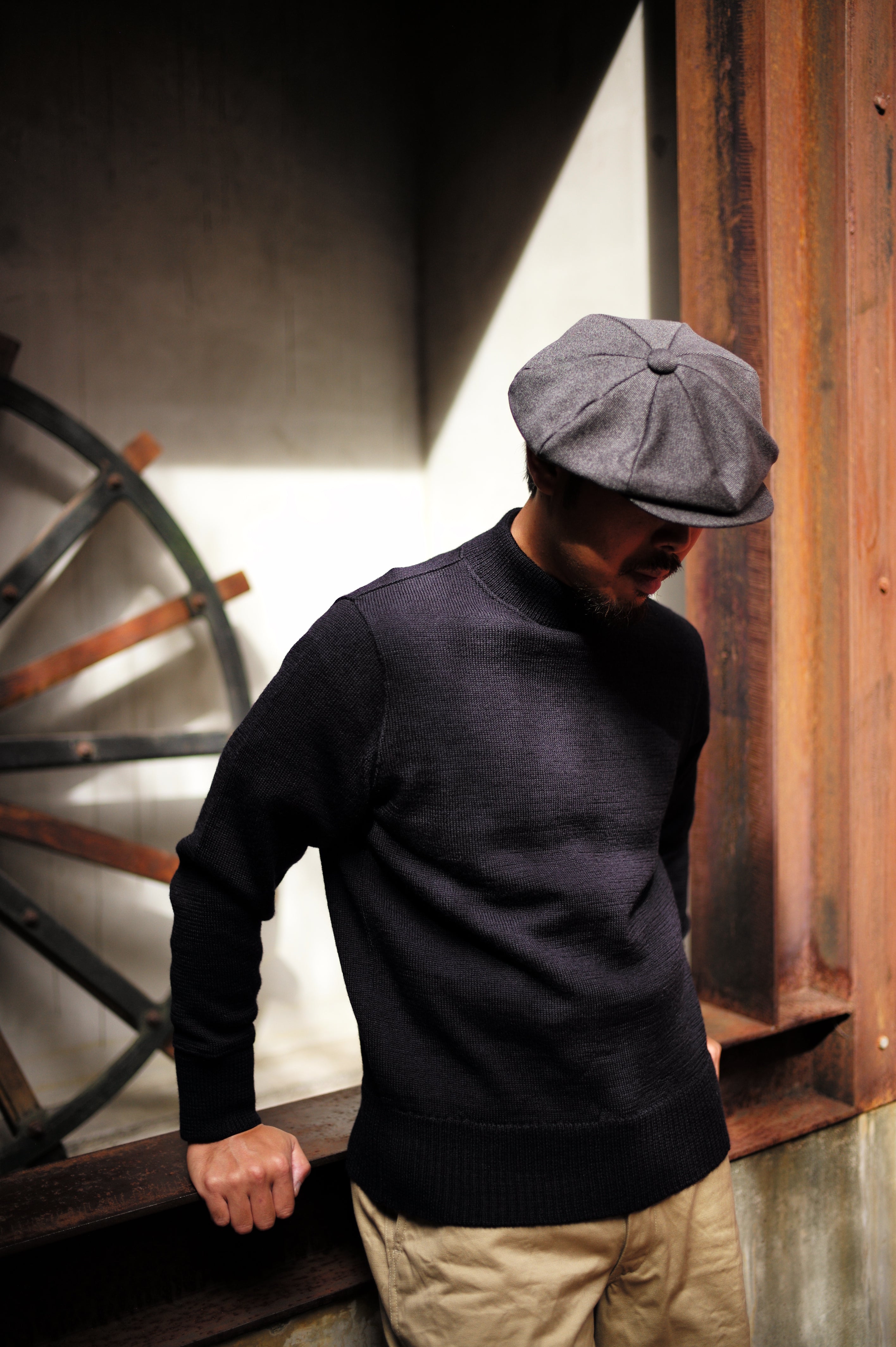 リアルマッコイズ　U.S.N. WOOL JERSEY NEW ARRIVAL U.S.N. BLUE WOOL JERSEY STYLE No. : MC25108 SIZE: 36