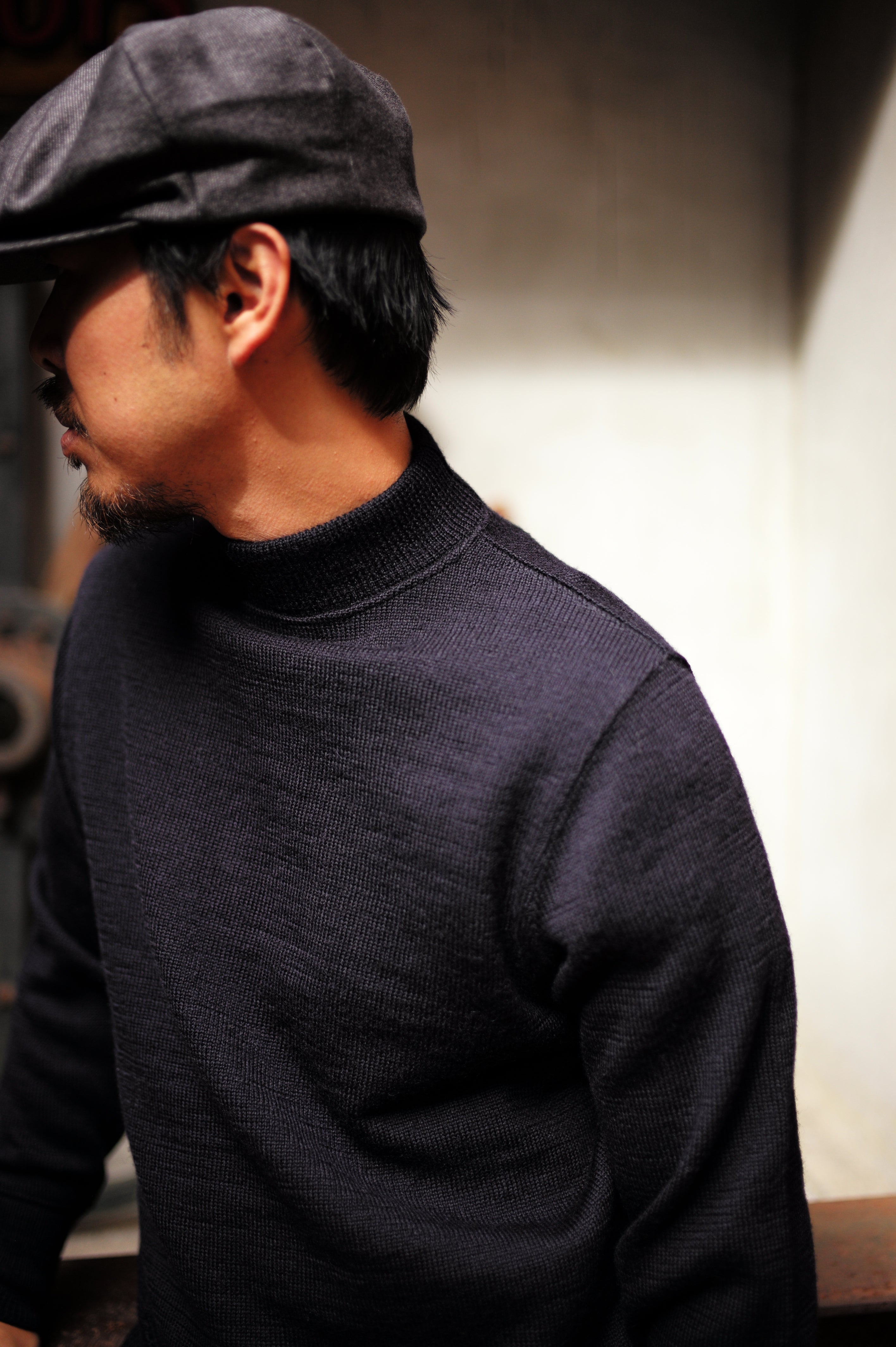リアルマッコイズ　U.S.N. WOOL JERSEY U.S.N. BLUE WOOL JERSEY – The Real McCoy's