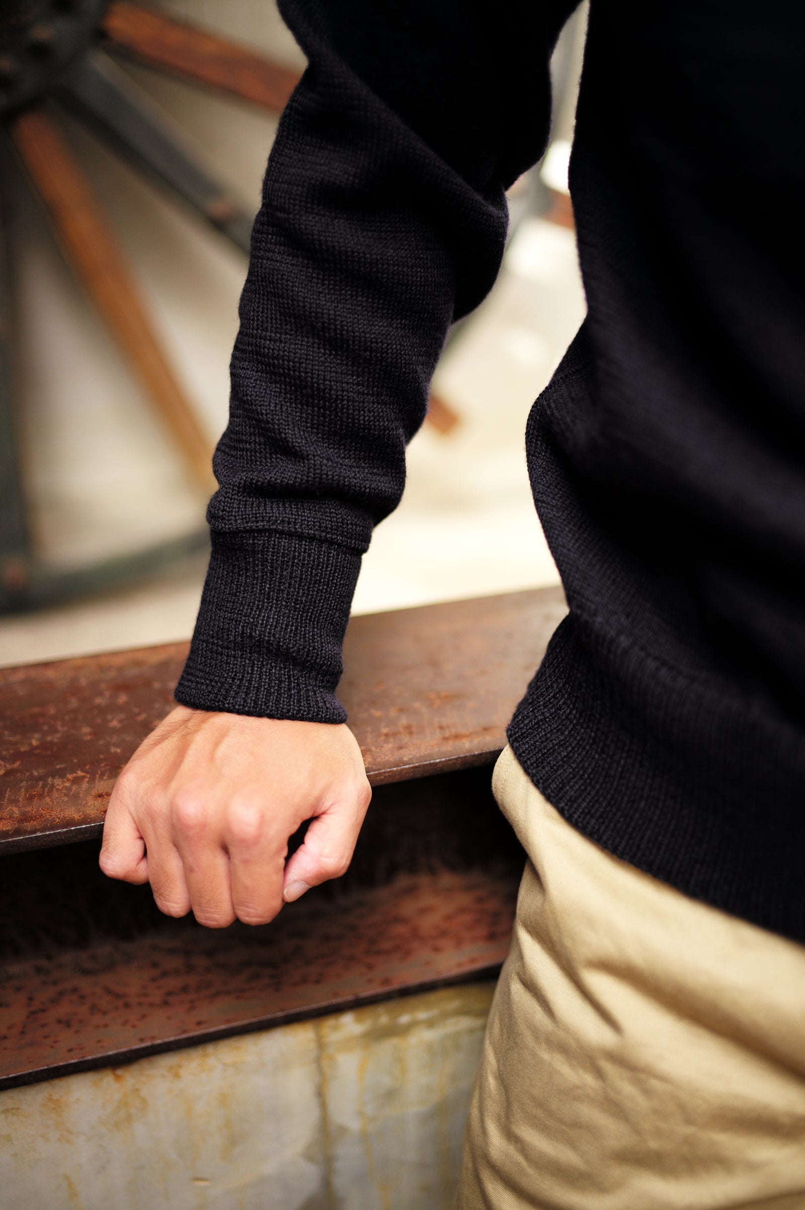 U.S.N. BLUE WOOL JERSEY Gallery Image