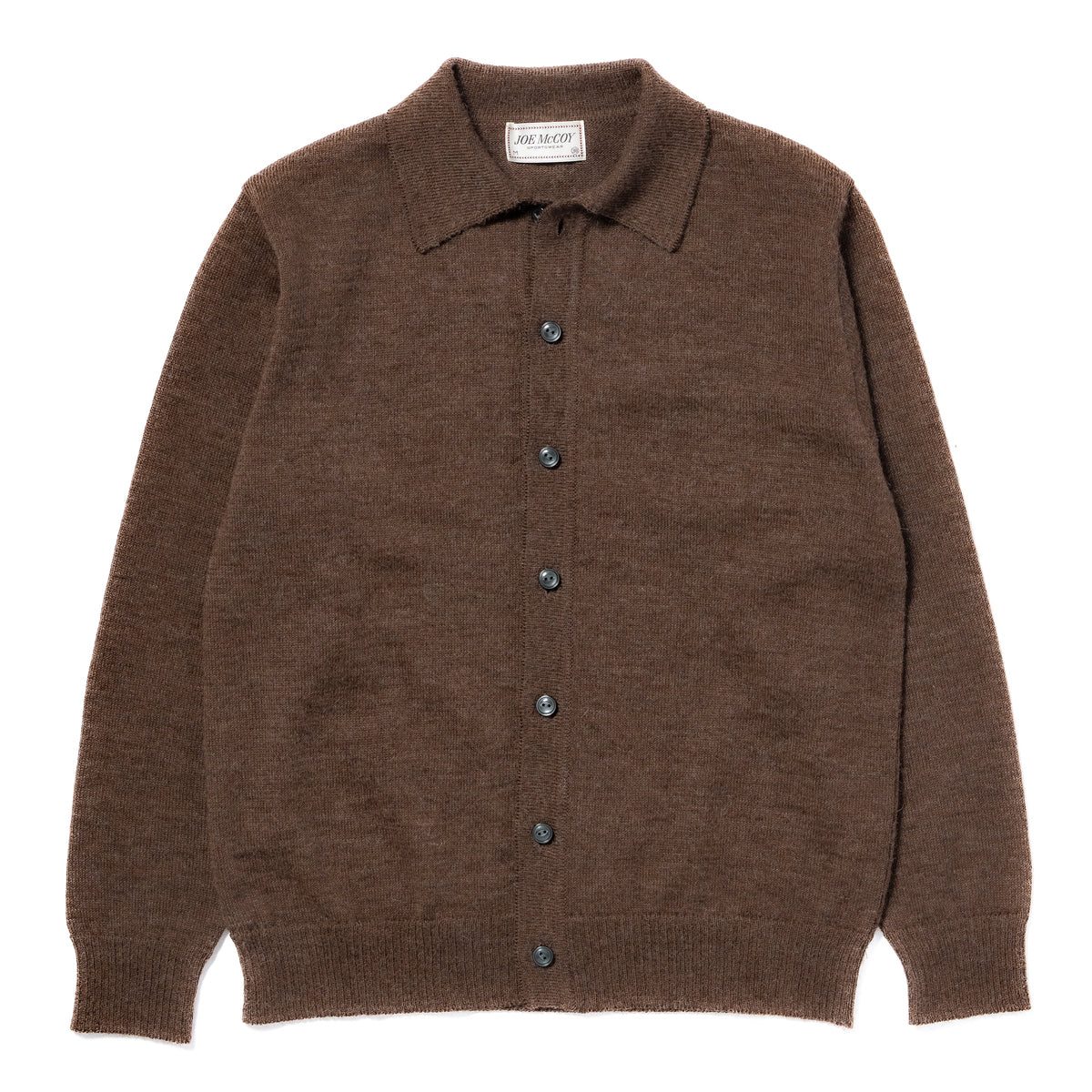 ALPACA COLLAR KNIT CARDIGAN – The Real McCoy