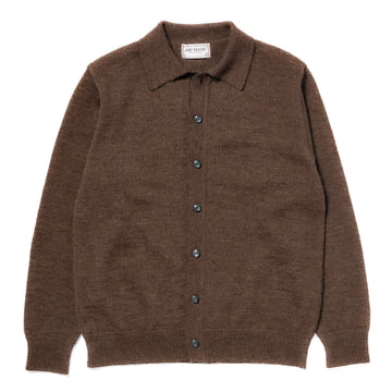 ALPACA COLLAR KNIT CARDIGAN