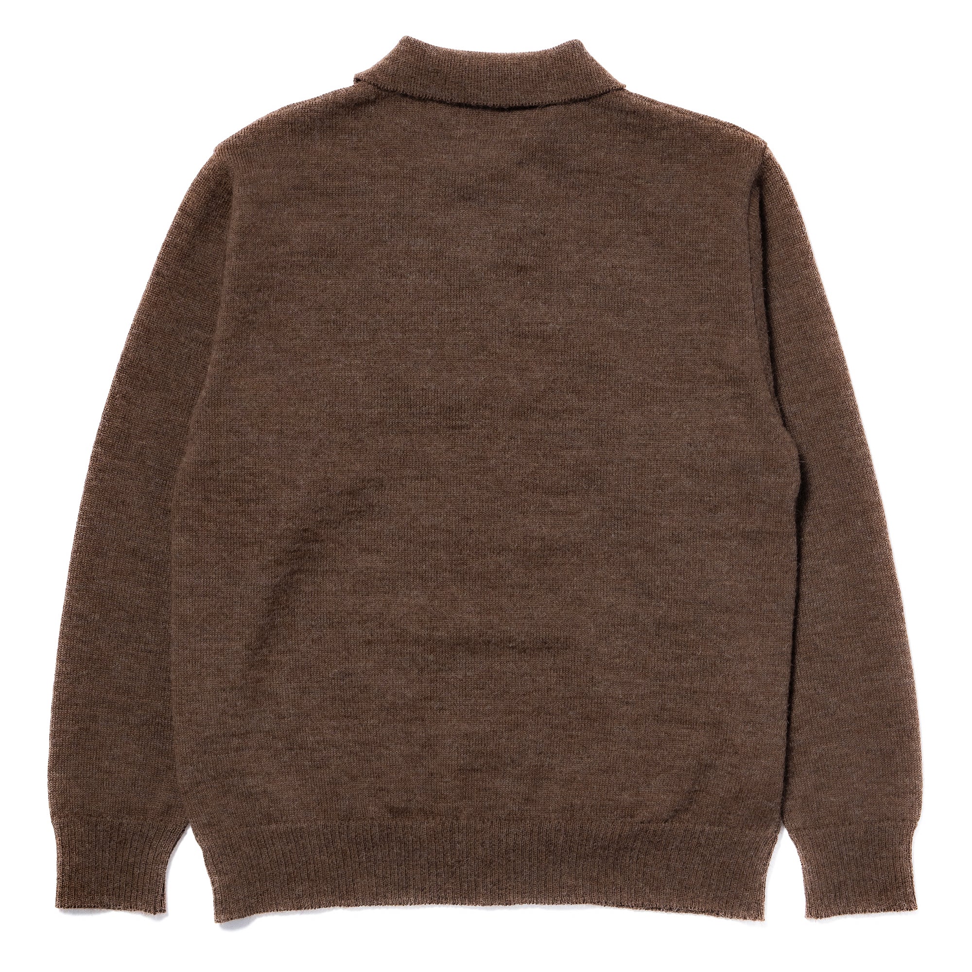 ALPACA COLLAR KNIT CARDIGAN