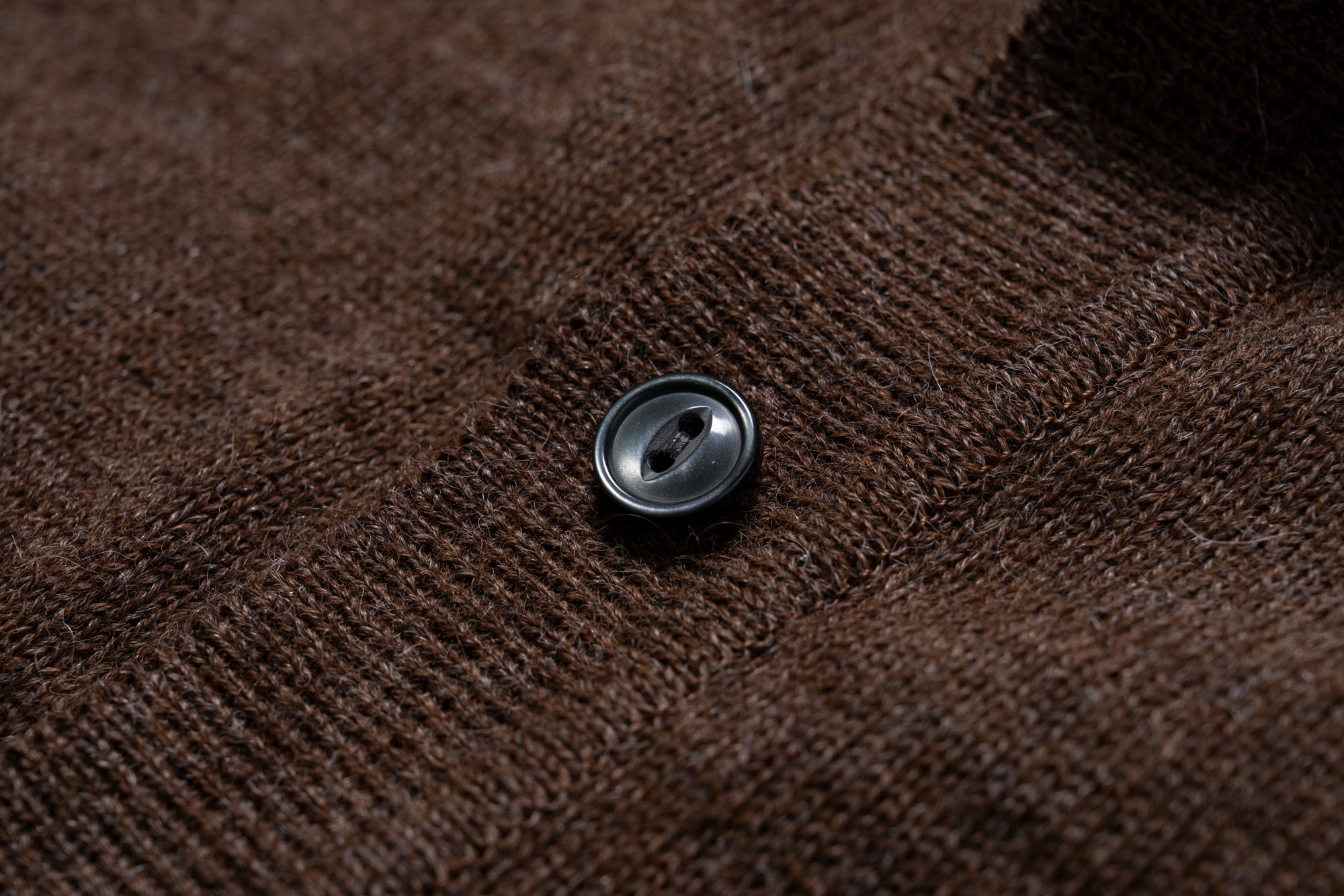 ALPACA COLLAR KNIT CARDIGAN