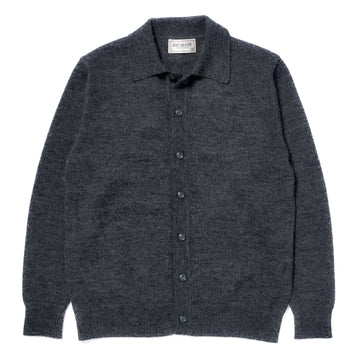 ALPACA COLLAR KNIT CARDIGAN