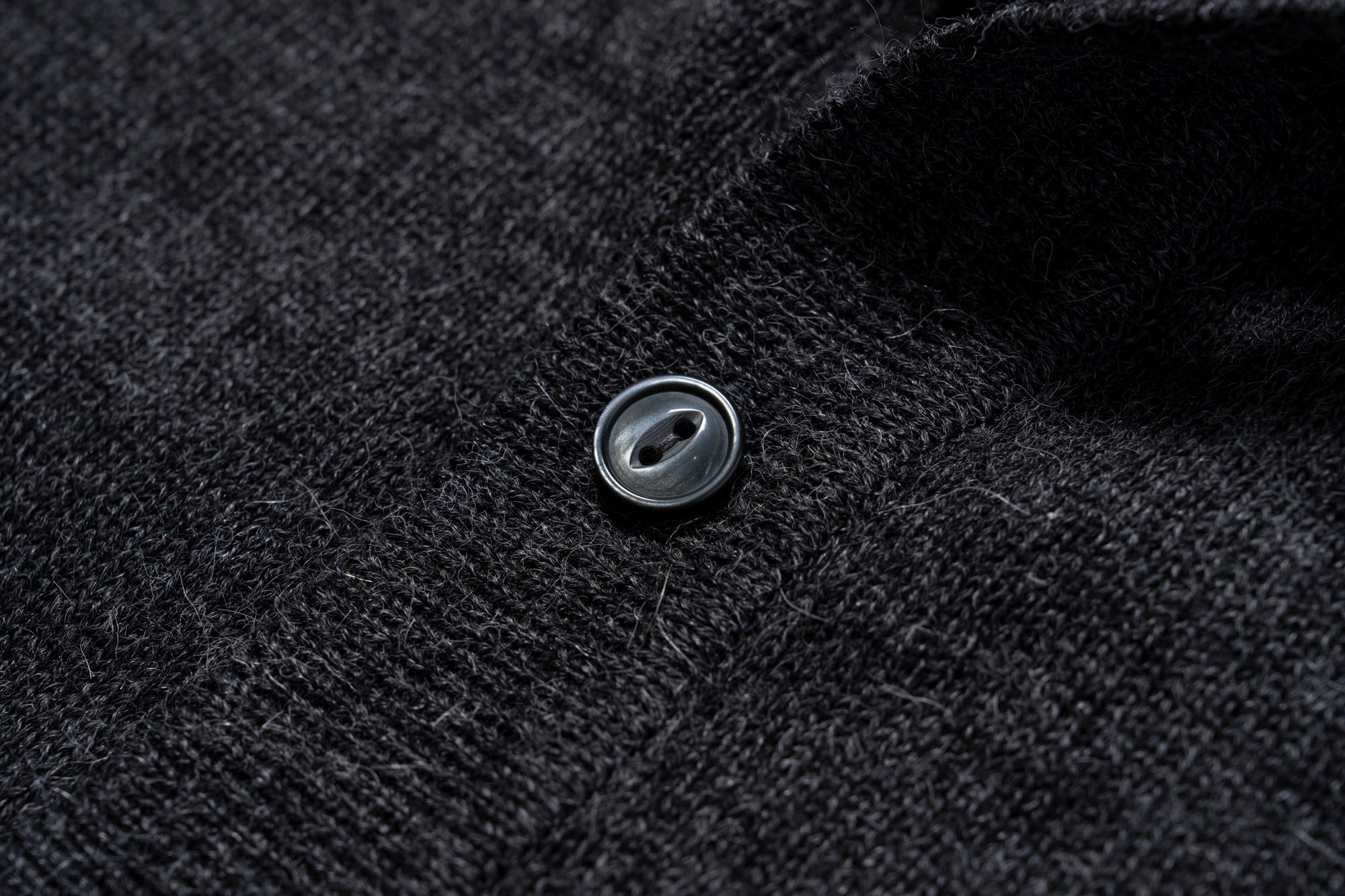 ALPACA COLLAR KNIT CARDIGAN